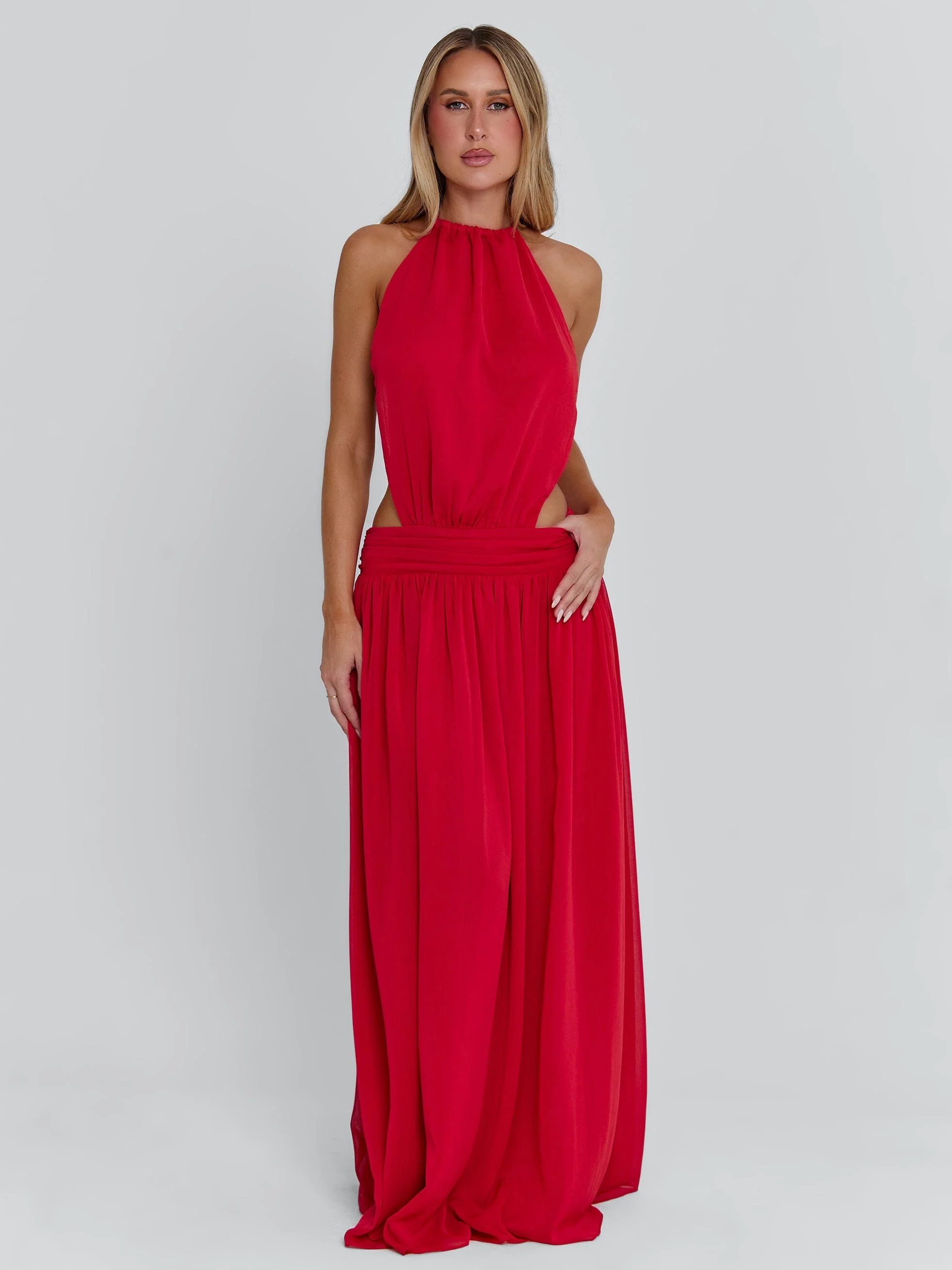 LORETTA MAXI DRESS RED