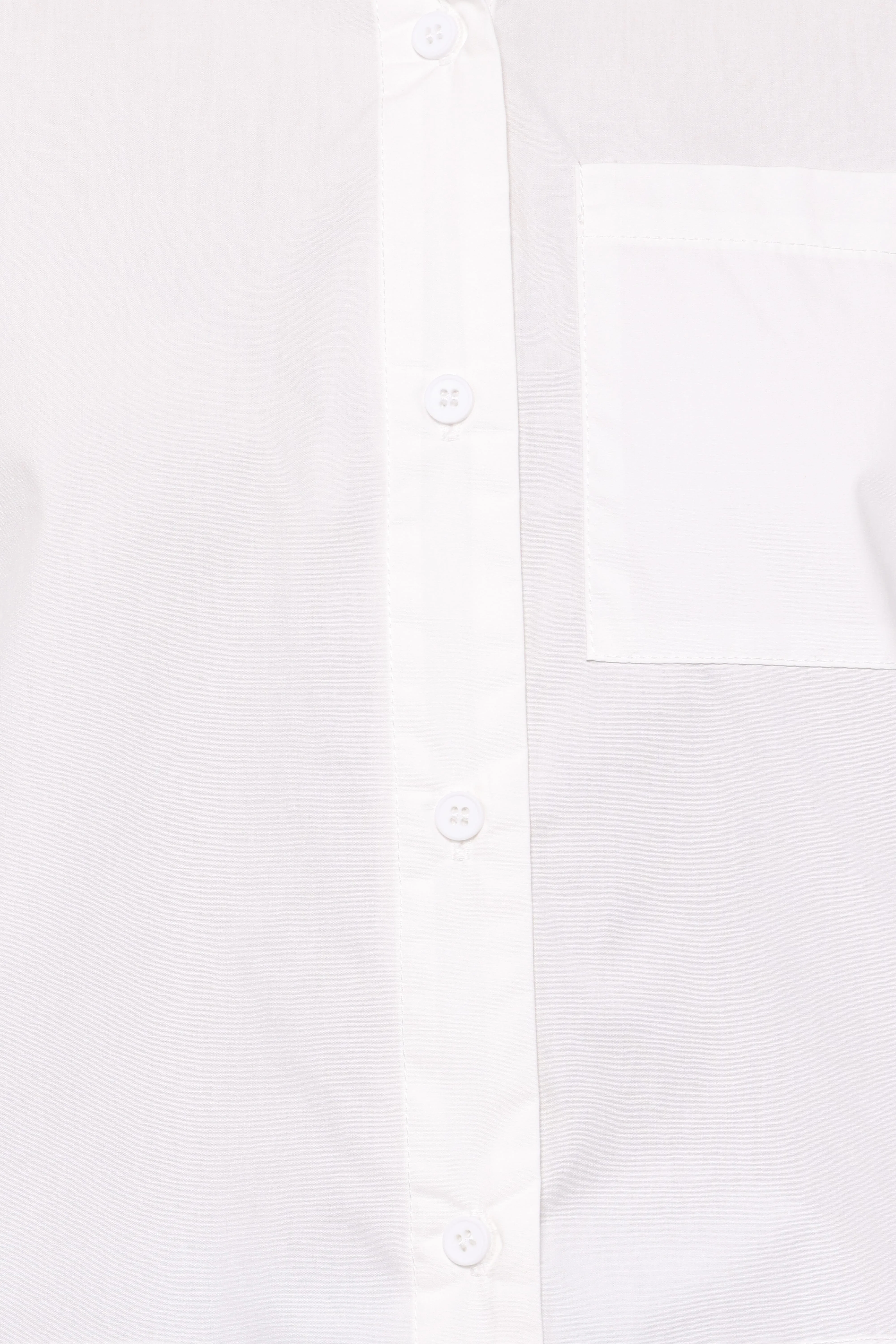 Bronagh Cropped Button Up Shirt - White