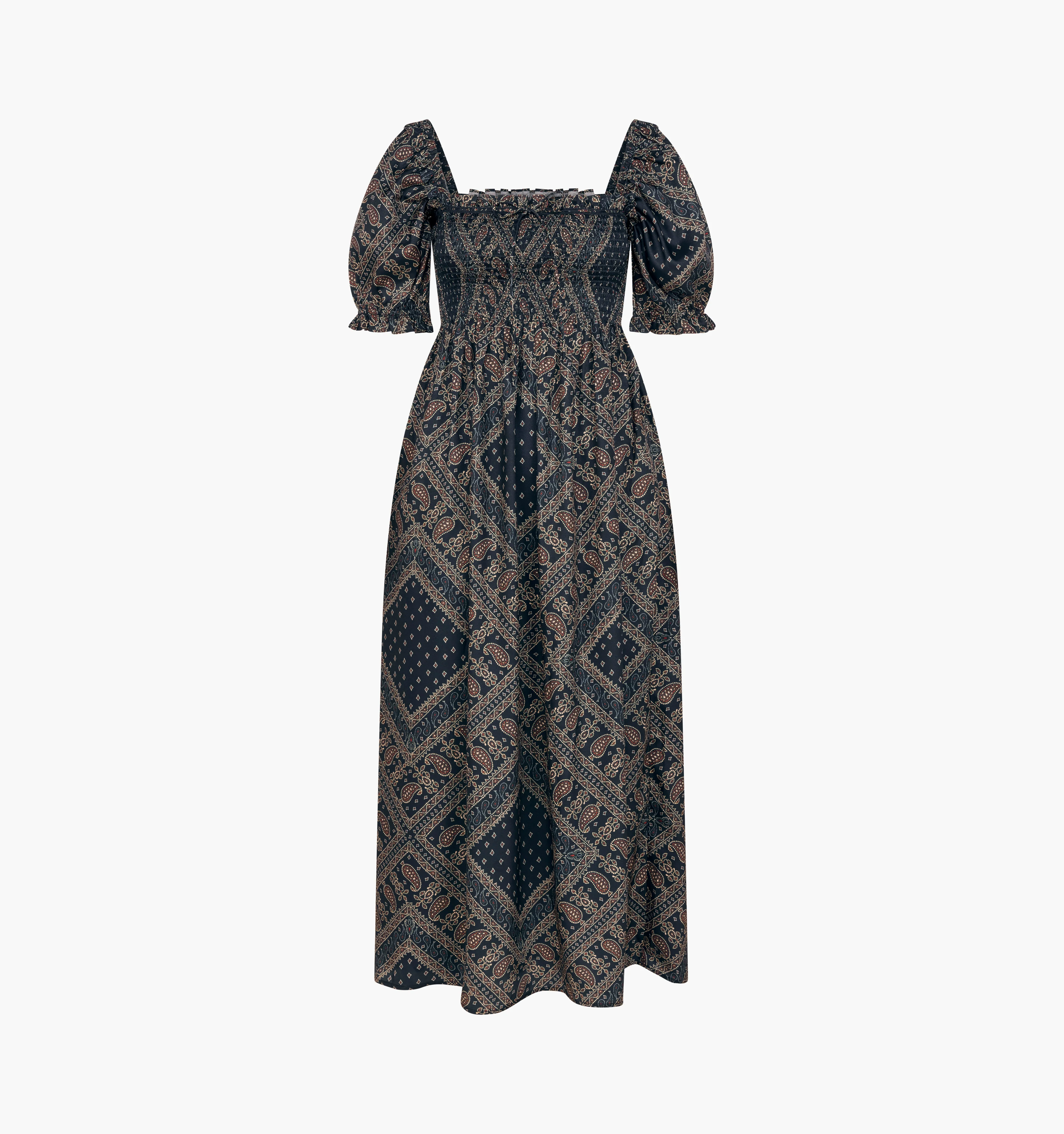 The Scarlett Nap Dress - Carnaby Scarf Navy