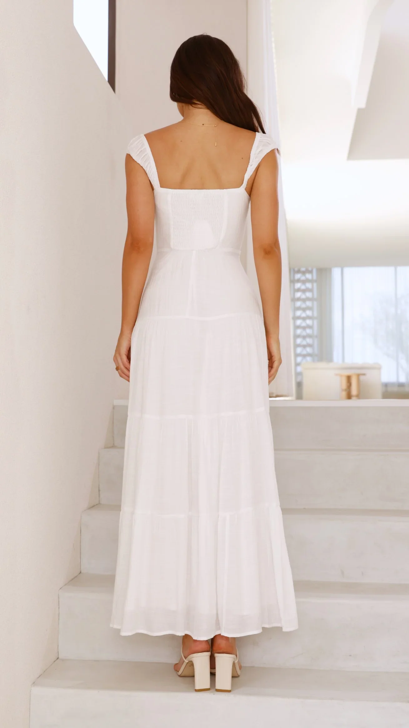 Pasca Maxi Dress - White - luluinthesky