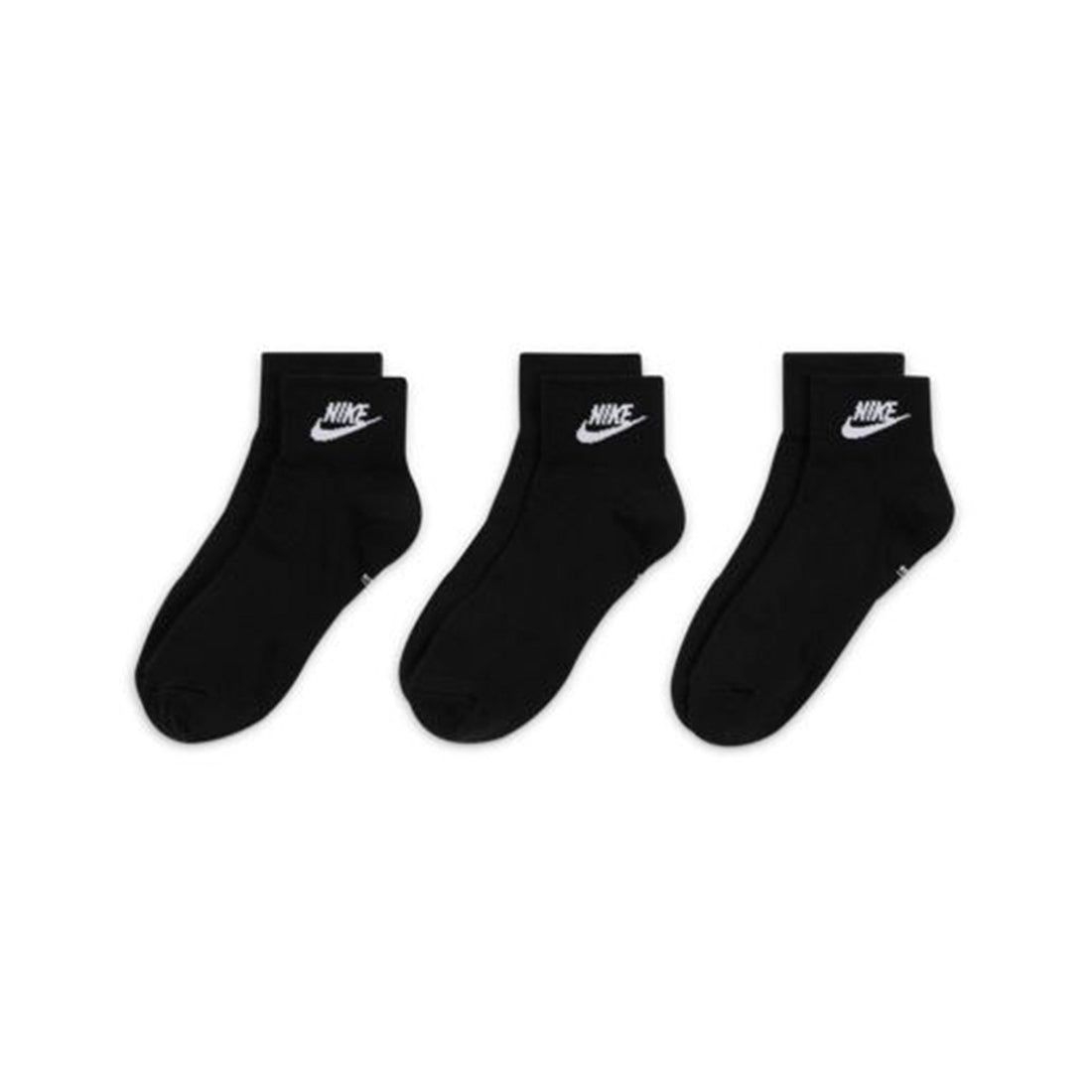 NIKE Everyday Essential Ankle Socks (3 Pairs) BLACK