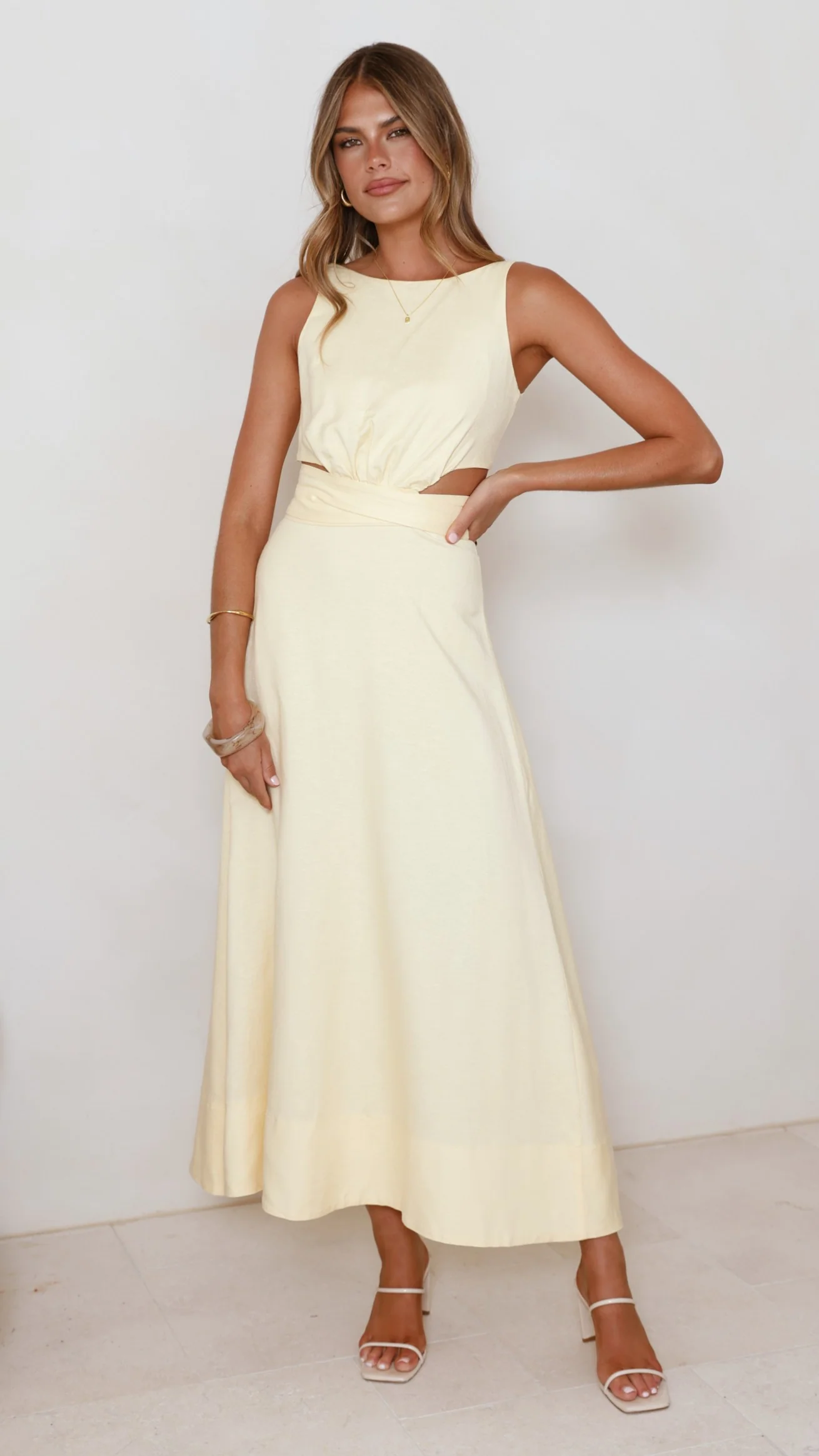 Kimberley Maxi Dress - Yellow - luluinthesky