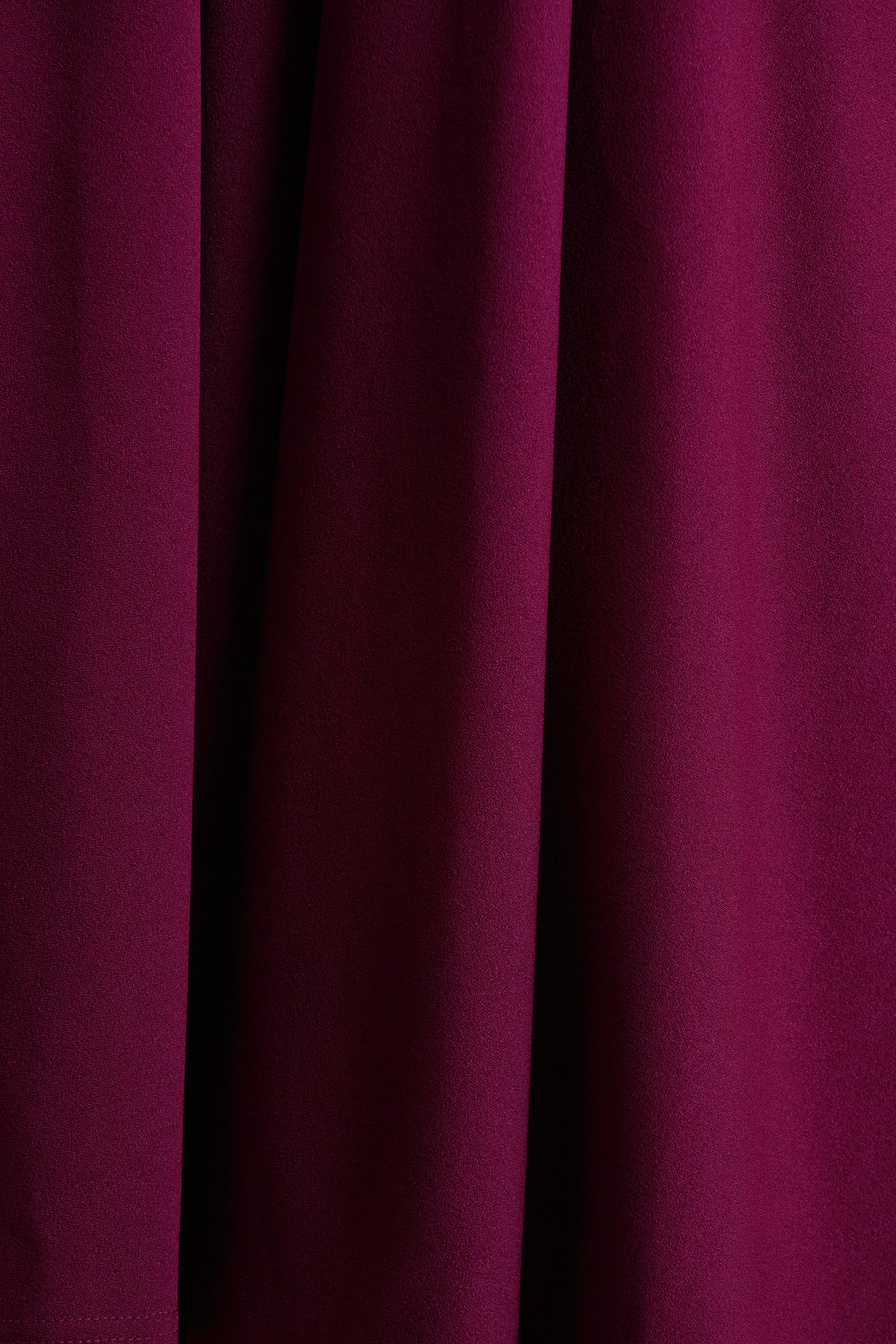 Depths | Burgundy V-Neck Midi Dress
