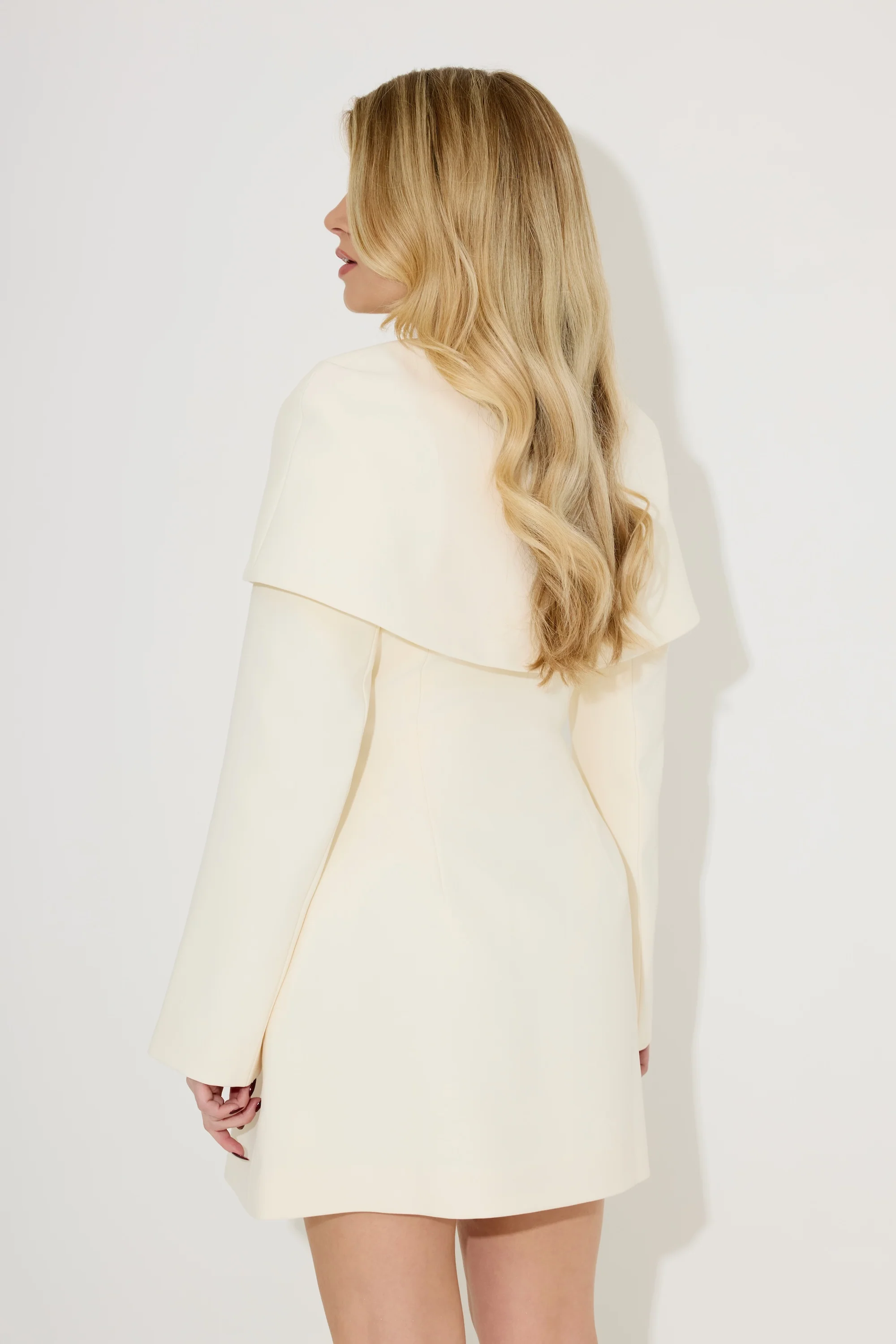 Statement Collar Mini Dress