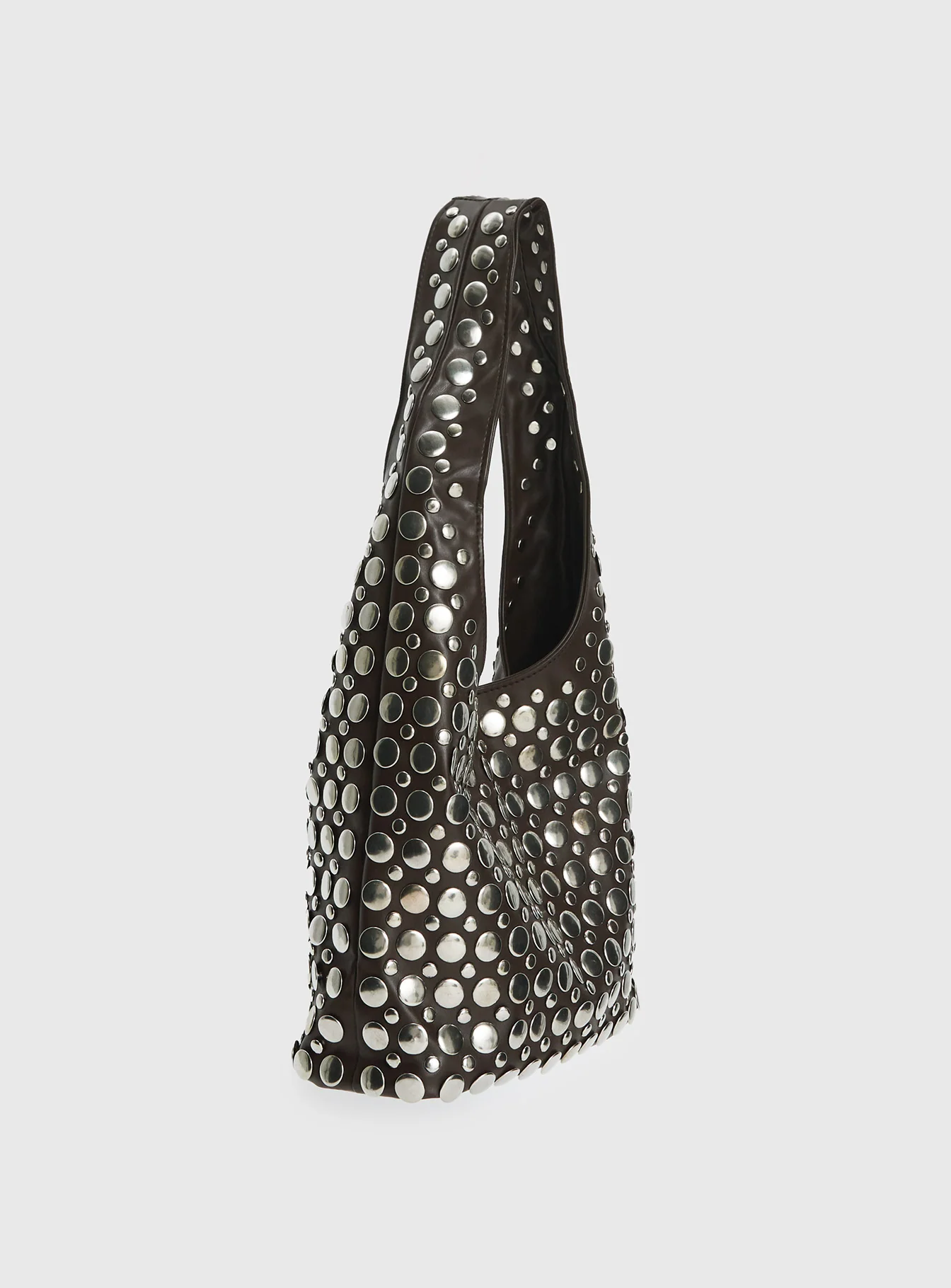 In The Crowd Shoulder Bag Brown / Silver