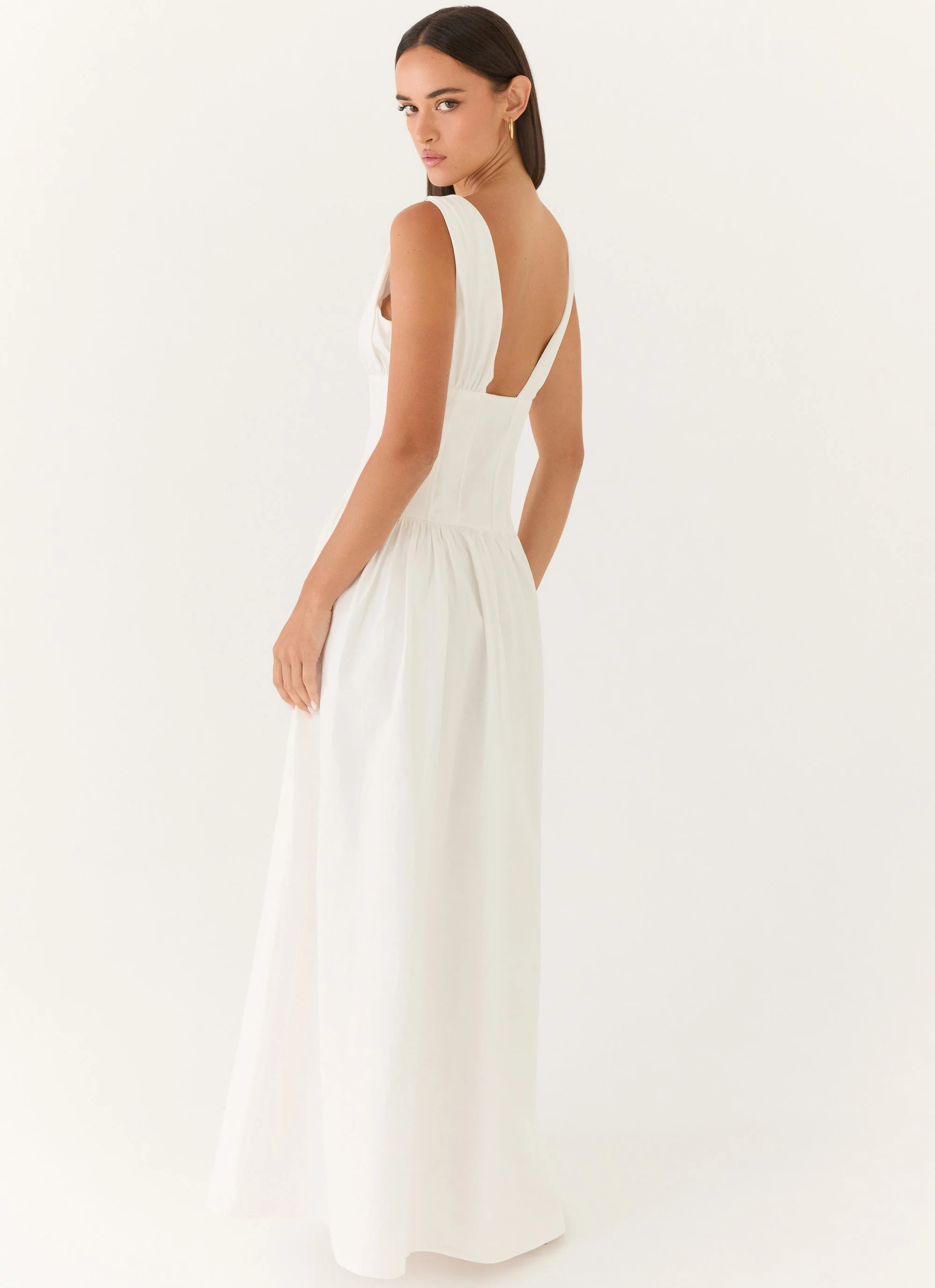 Eunbi Maxi Dress - White - luluinthesky