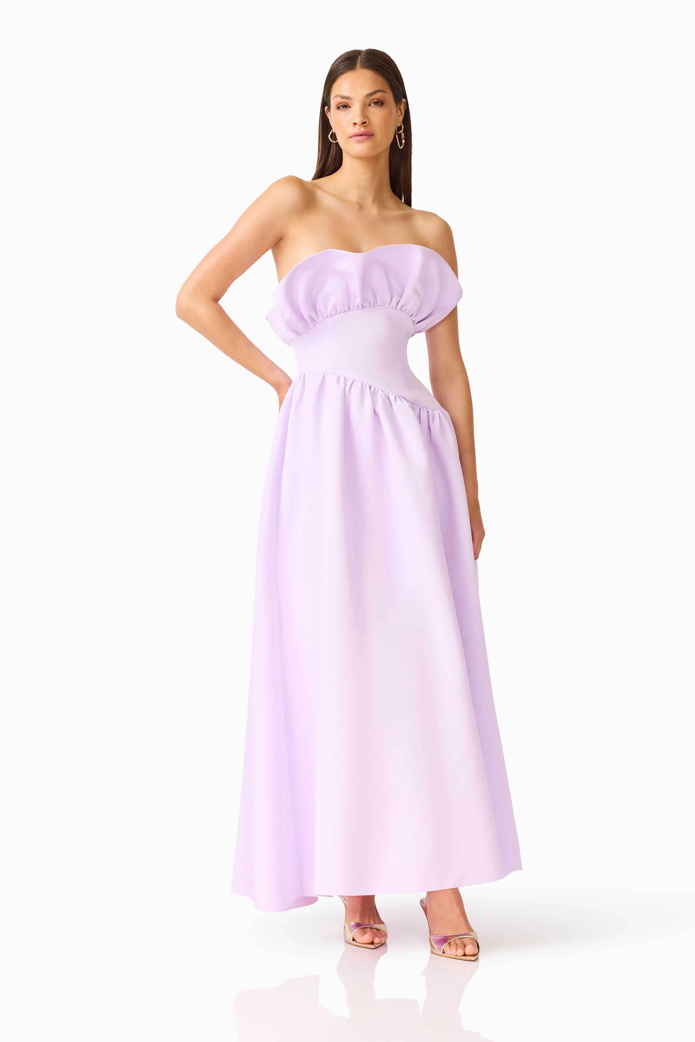 Laurel Sleeveless Maxi Dress in Purple
