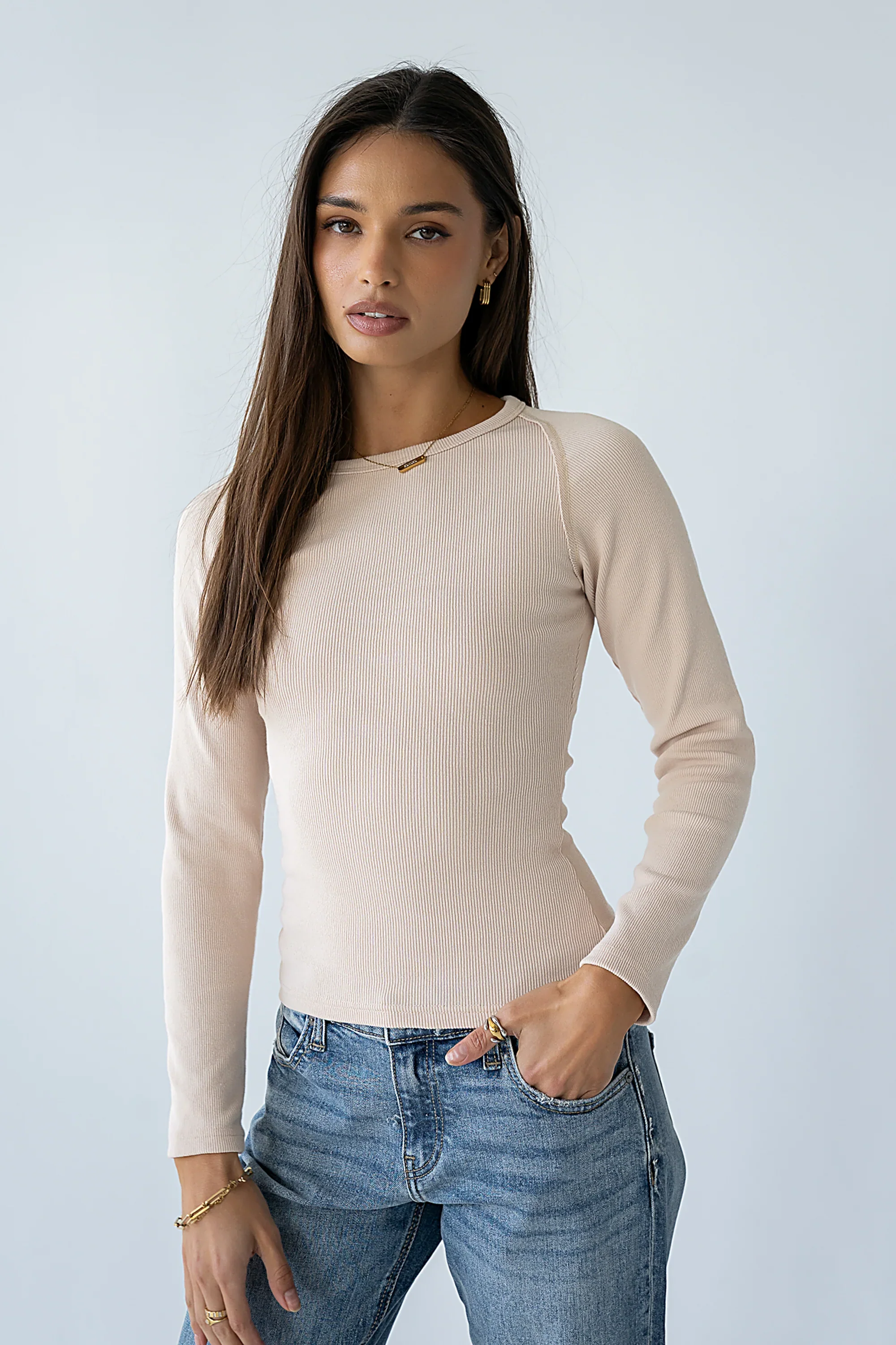 Cameron Top in Beige