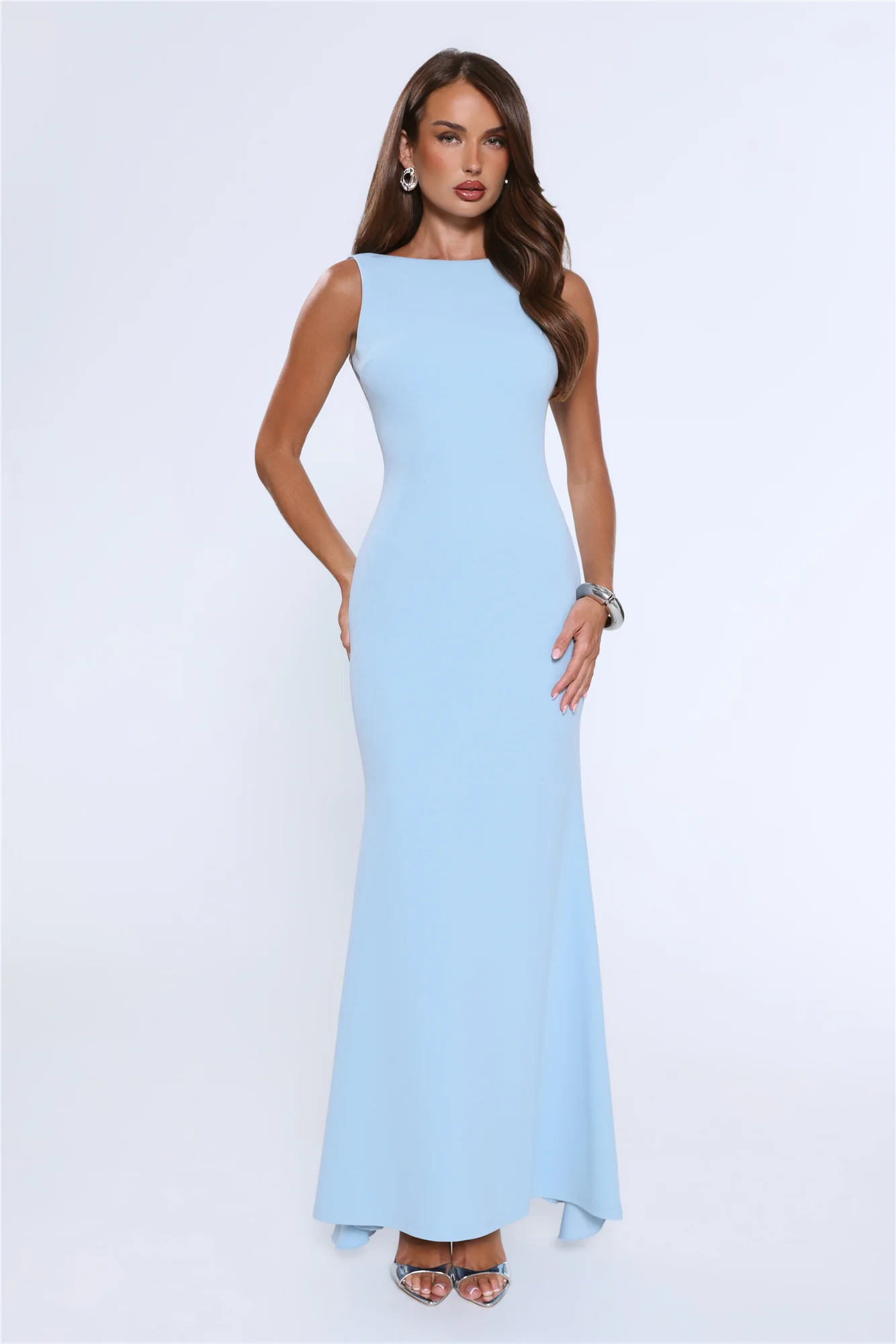 Glowing Goddess Maxi Dress Blue