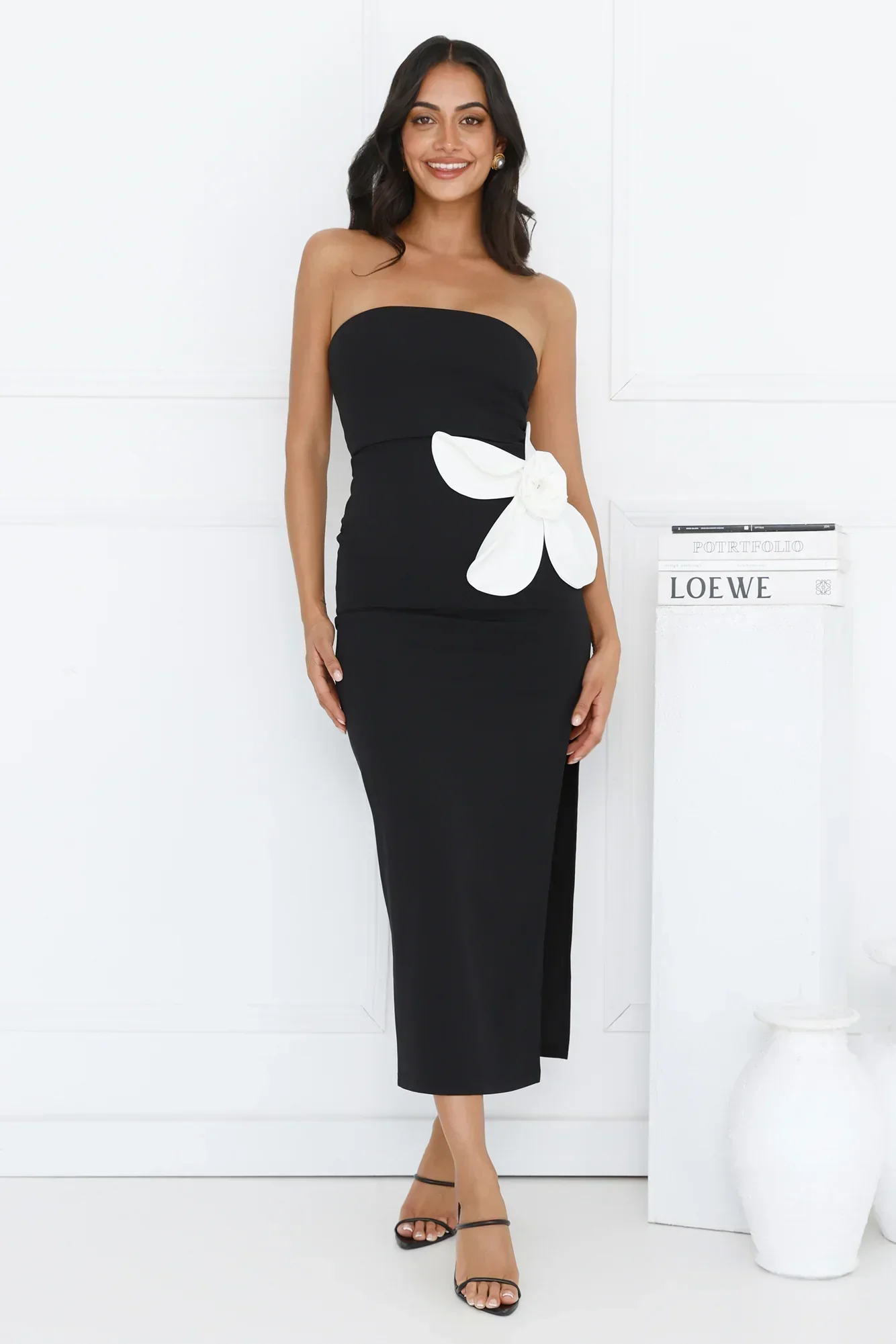 Elisandra Strapless Midi Dress