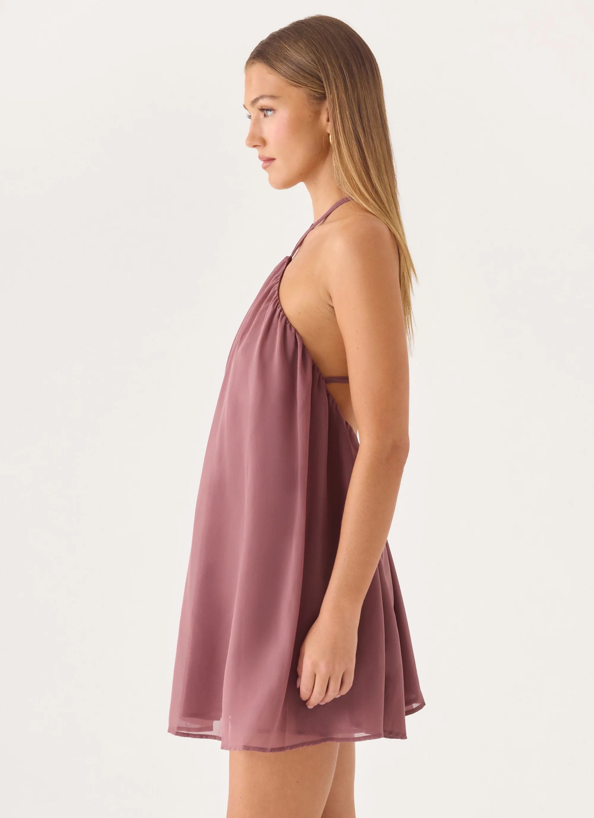 Donar Mini Dress - Mocha Mousse - luluinthesky
