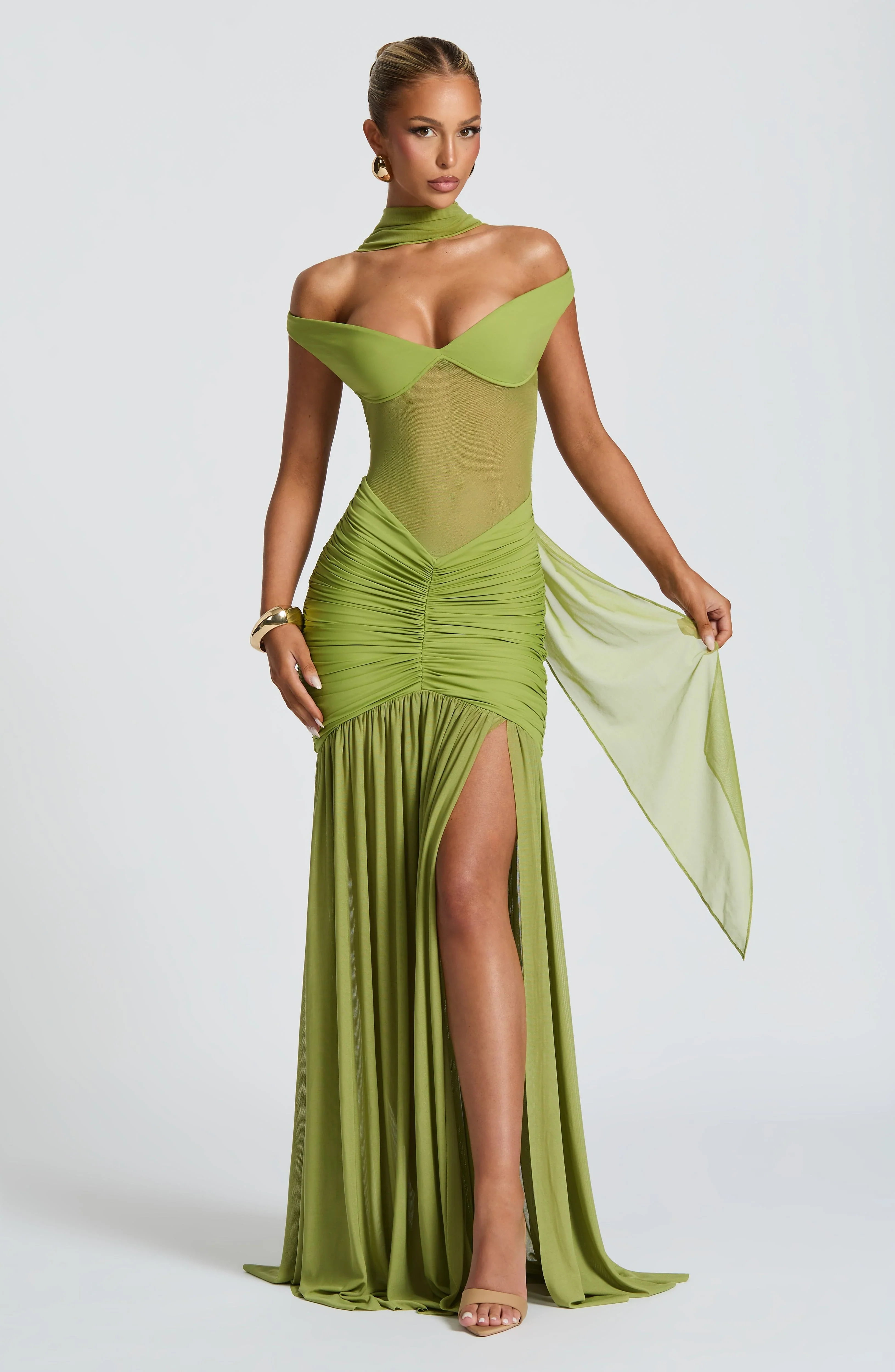 Alaia Maxi Dress - Olive