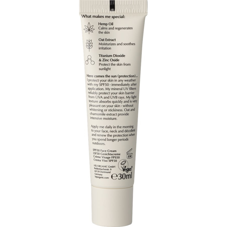 Hej Organic Nawilżanie Sensitive SPF50 Daily Sun Fluid