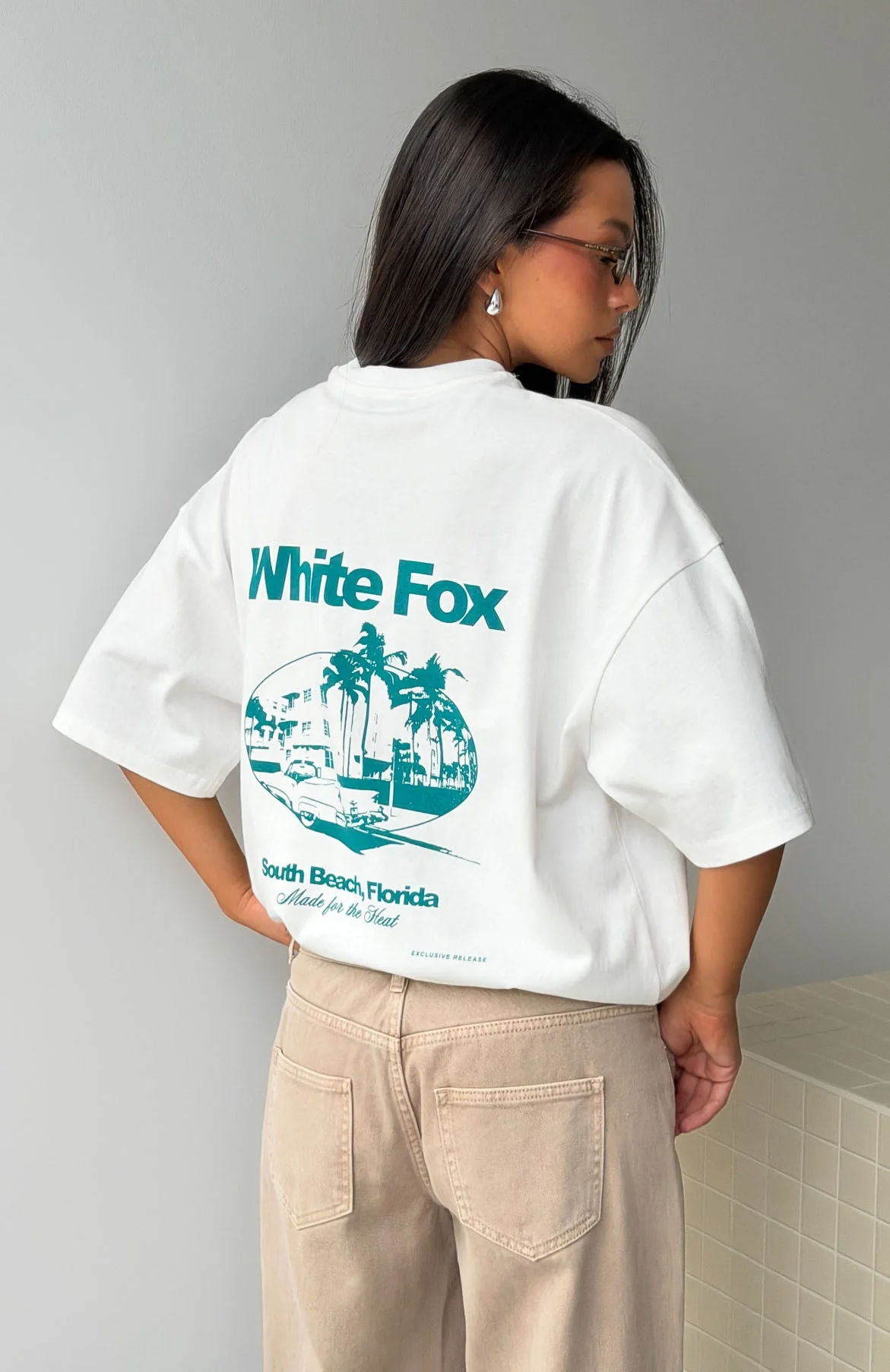 Made For The Heat Oversized Tee White
