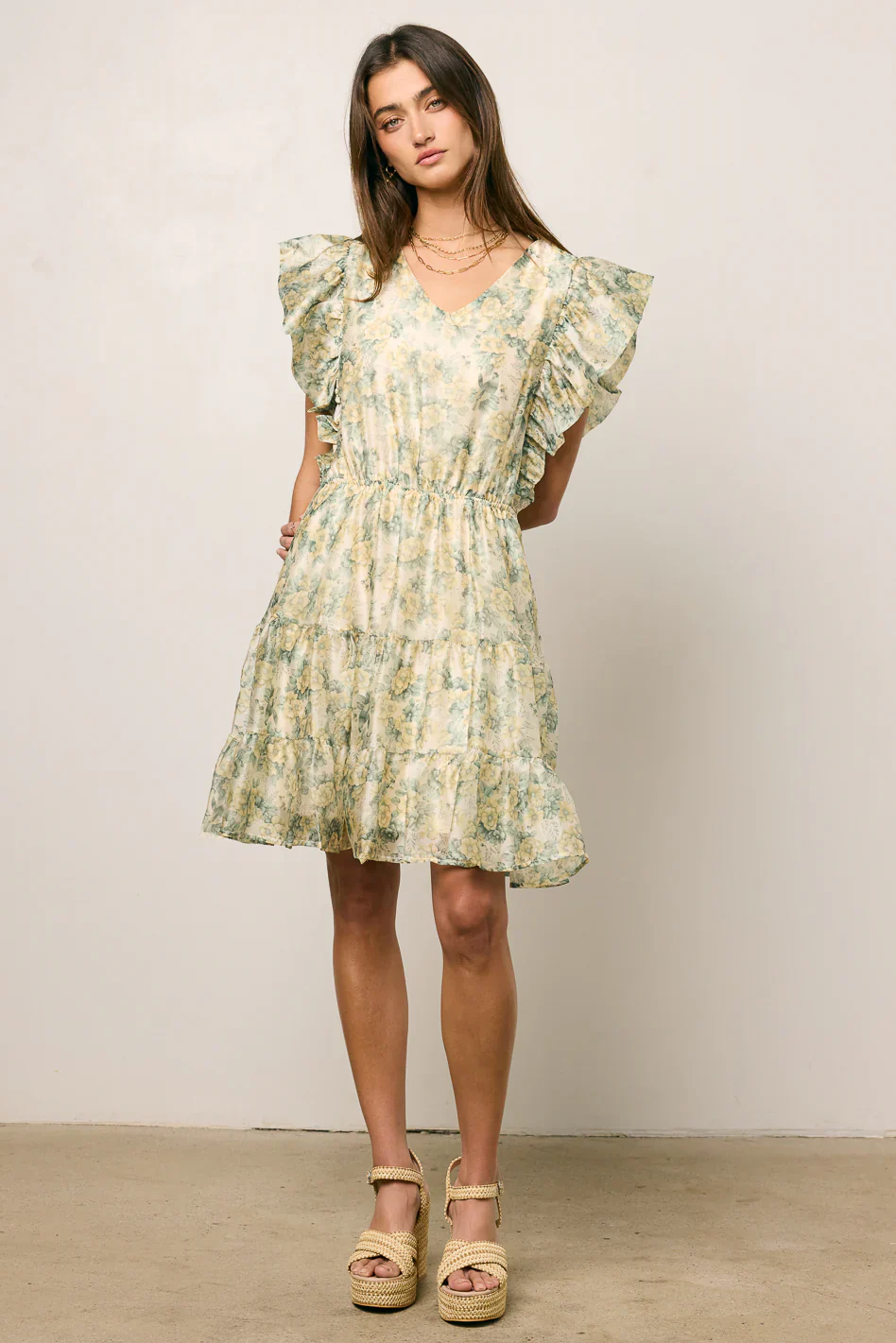 Katrina Ruffled Mini Dress