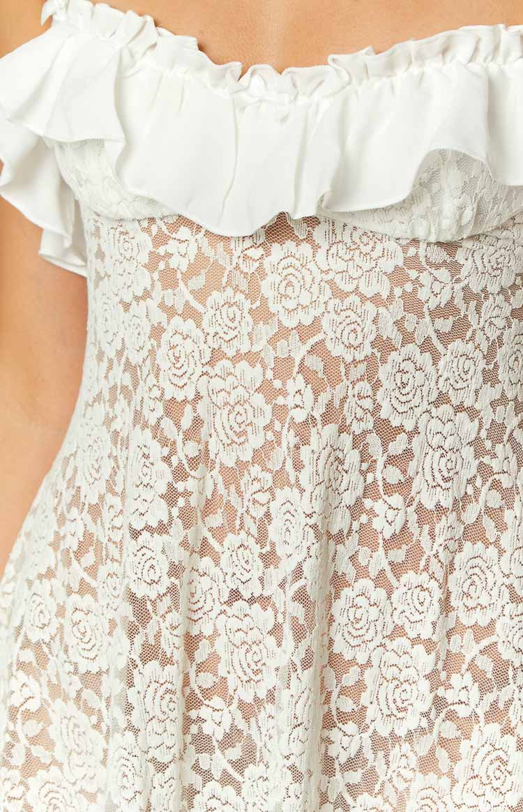 Bodhi White Lace Mini Dress - luluinthesky