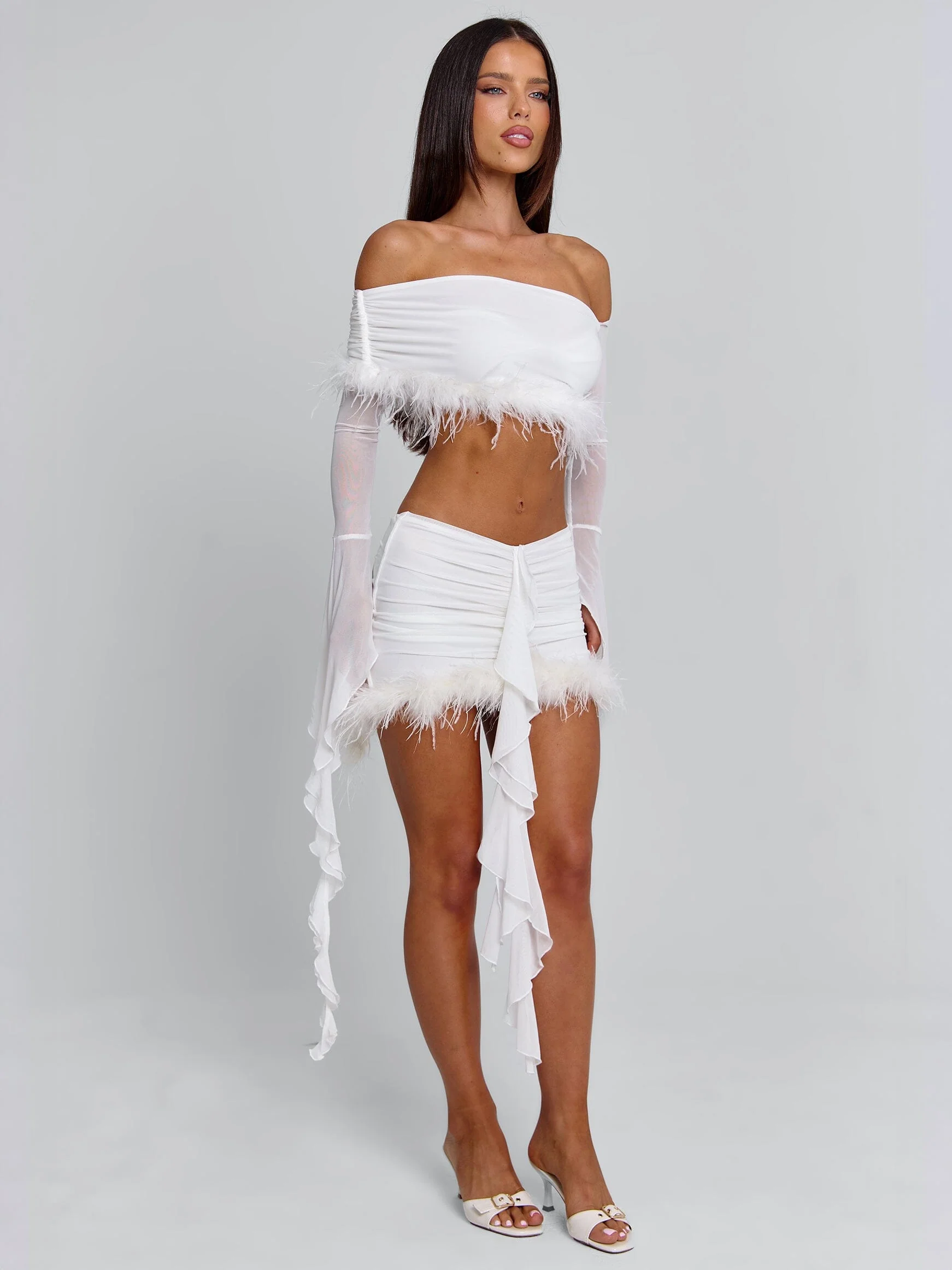 Gilda Mini Skirt White