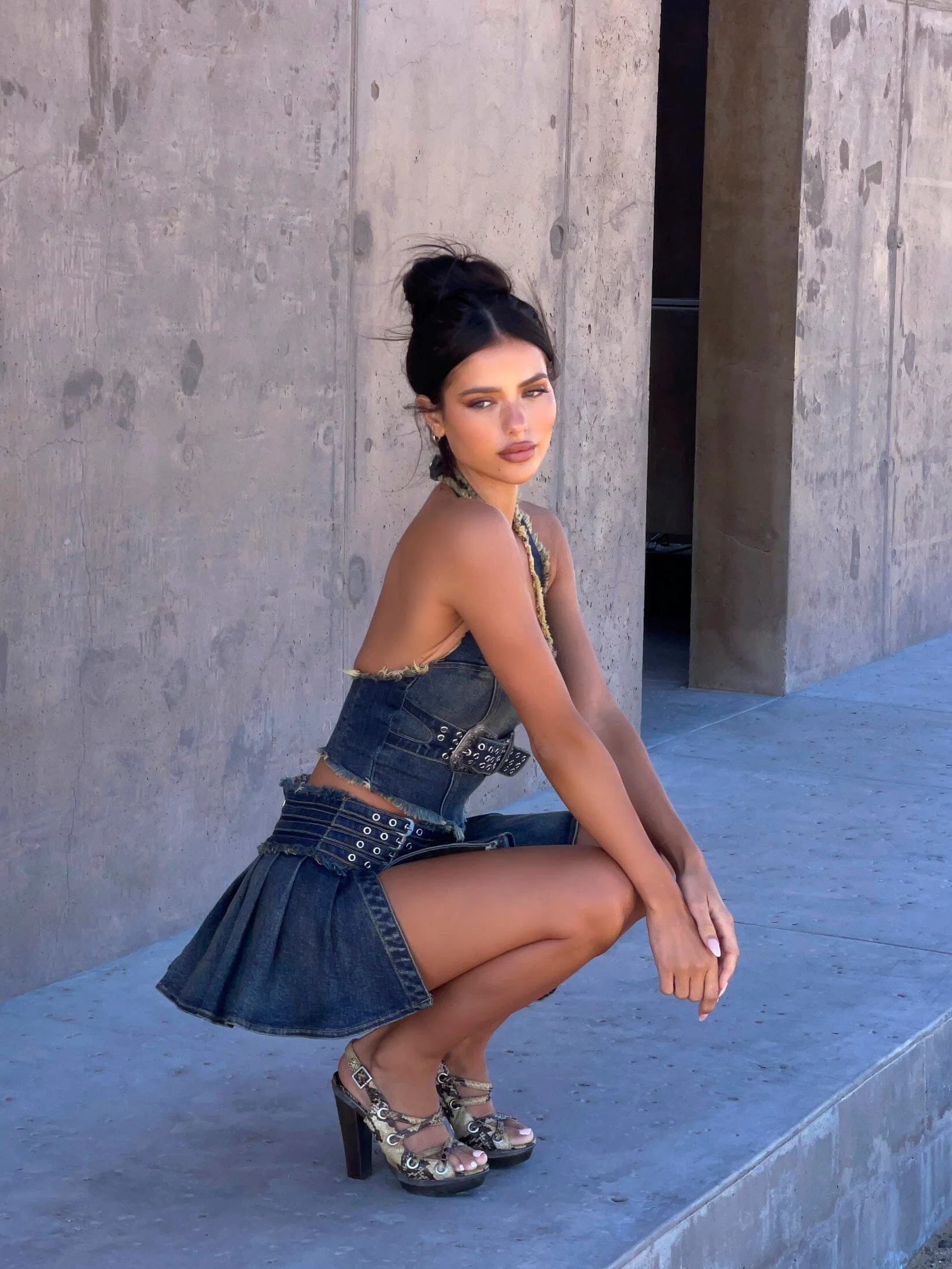 Kairo Mini Skirt Denim