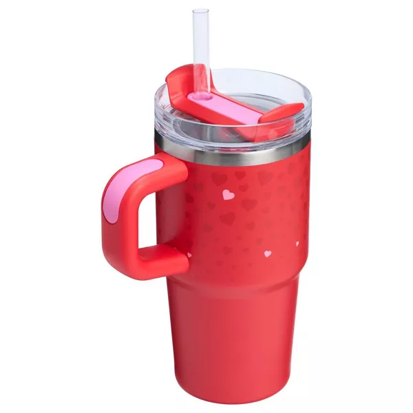 Stanley 20 oz Stainless Steel H2.0 Flowstate Quencher Tumbler with handle - Valentine's Day