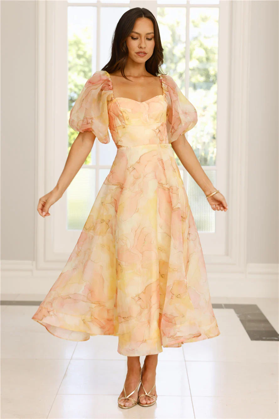 Style Domination Maxi Dress Yellow