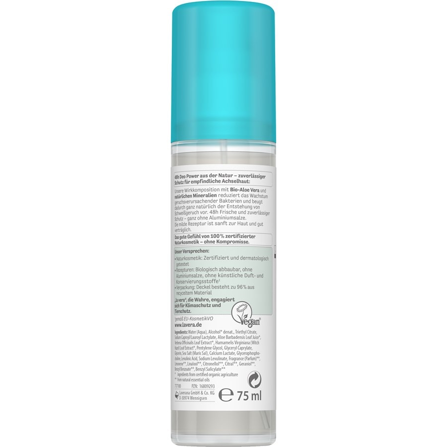 Lavera Dezodoranty Deodorant Spray Naturalny i wrażliwy