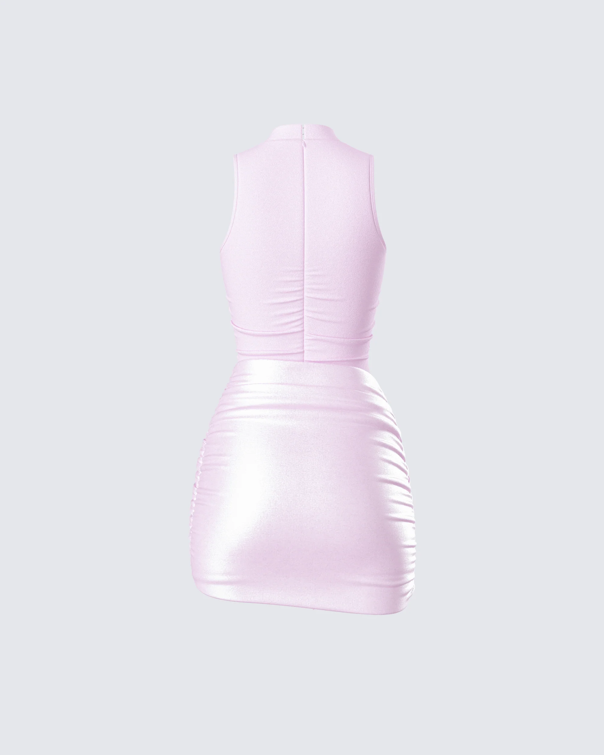 Lindsey Pink Wrap Mini Dress