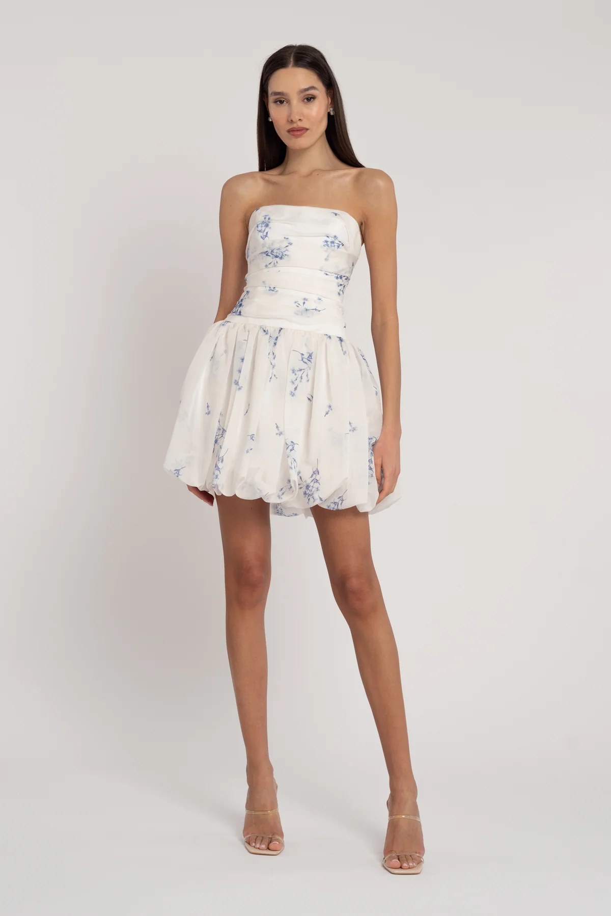 Capri Printed Organza Mini Dress