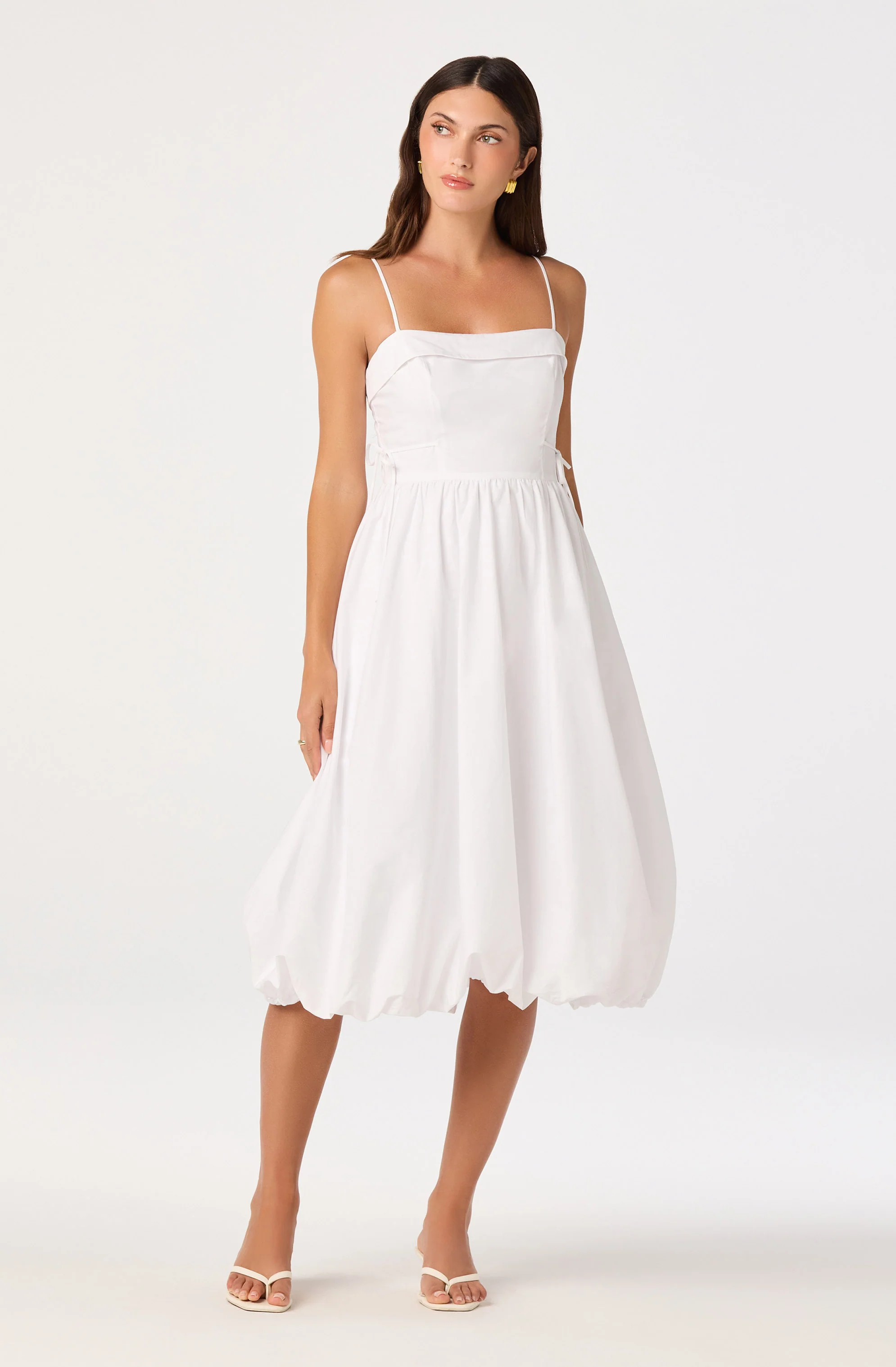 Dahlia Bubble Hem Midi Dress