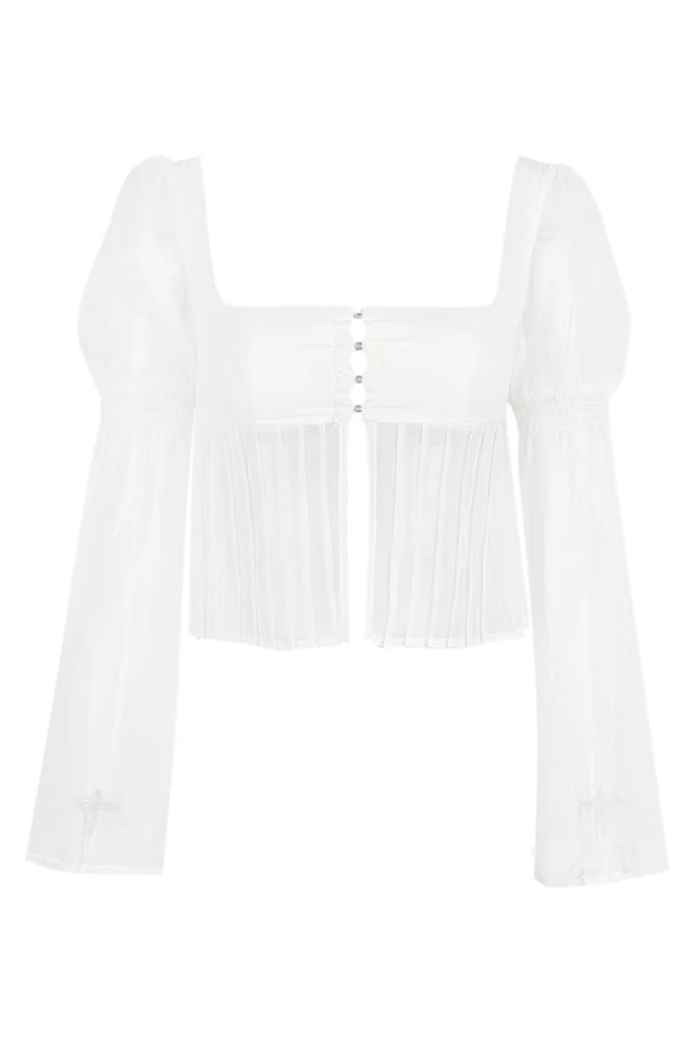 Lucie Chiffon Bustier Top