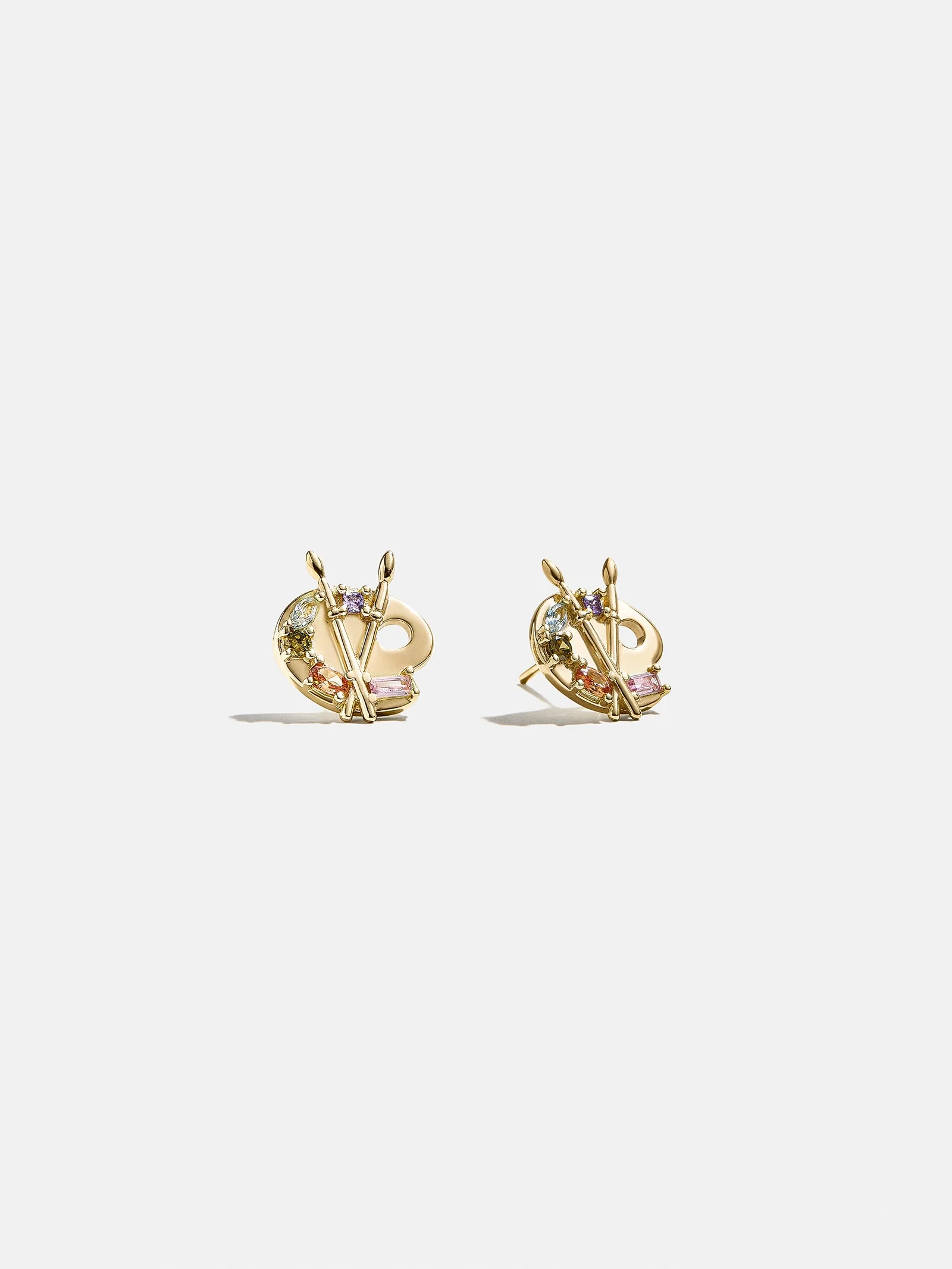 14K Gold Just For Fun Earrings - Painting Palette