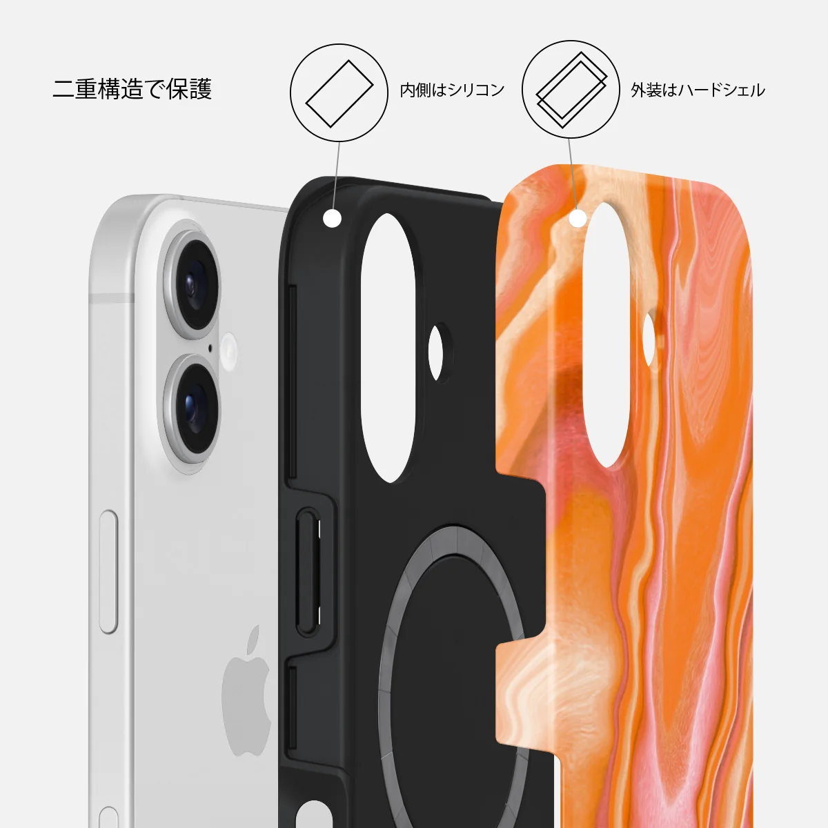 Retro Glow - iPhone 16 Plus ケース
