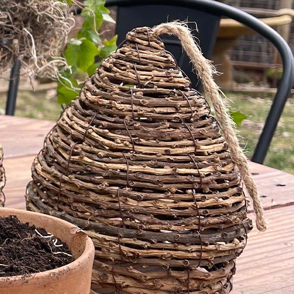 Grapevine Bee Skeps, Set of 2