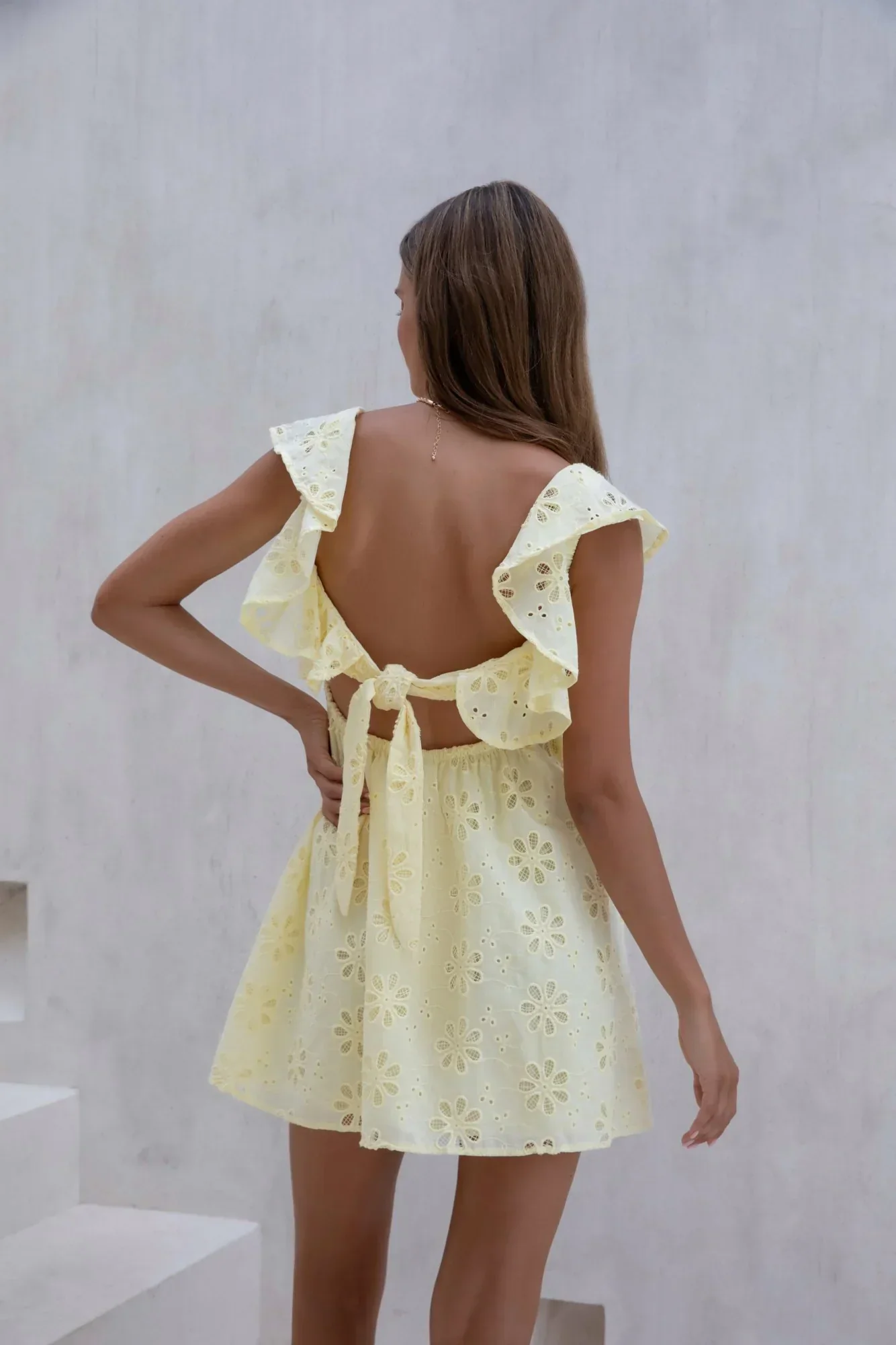 True Blooms Mini Dress Yellow - luluinthesky