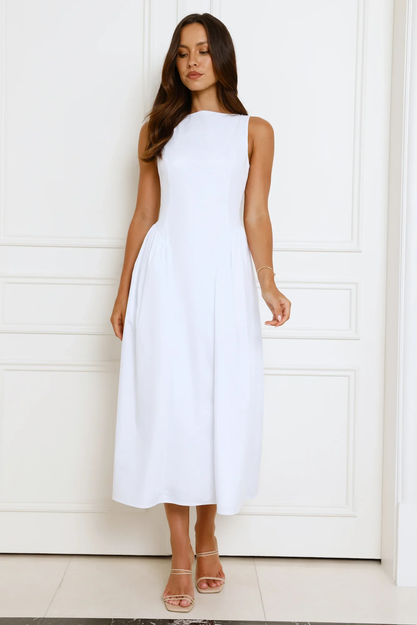 Style Spectacular Midi Dress White - luluinthesky