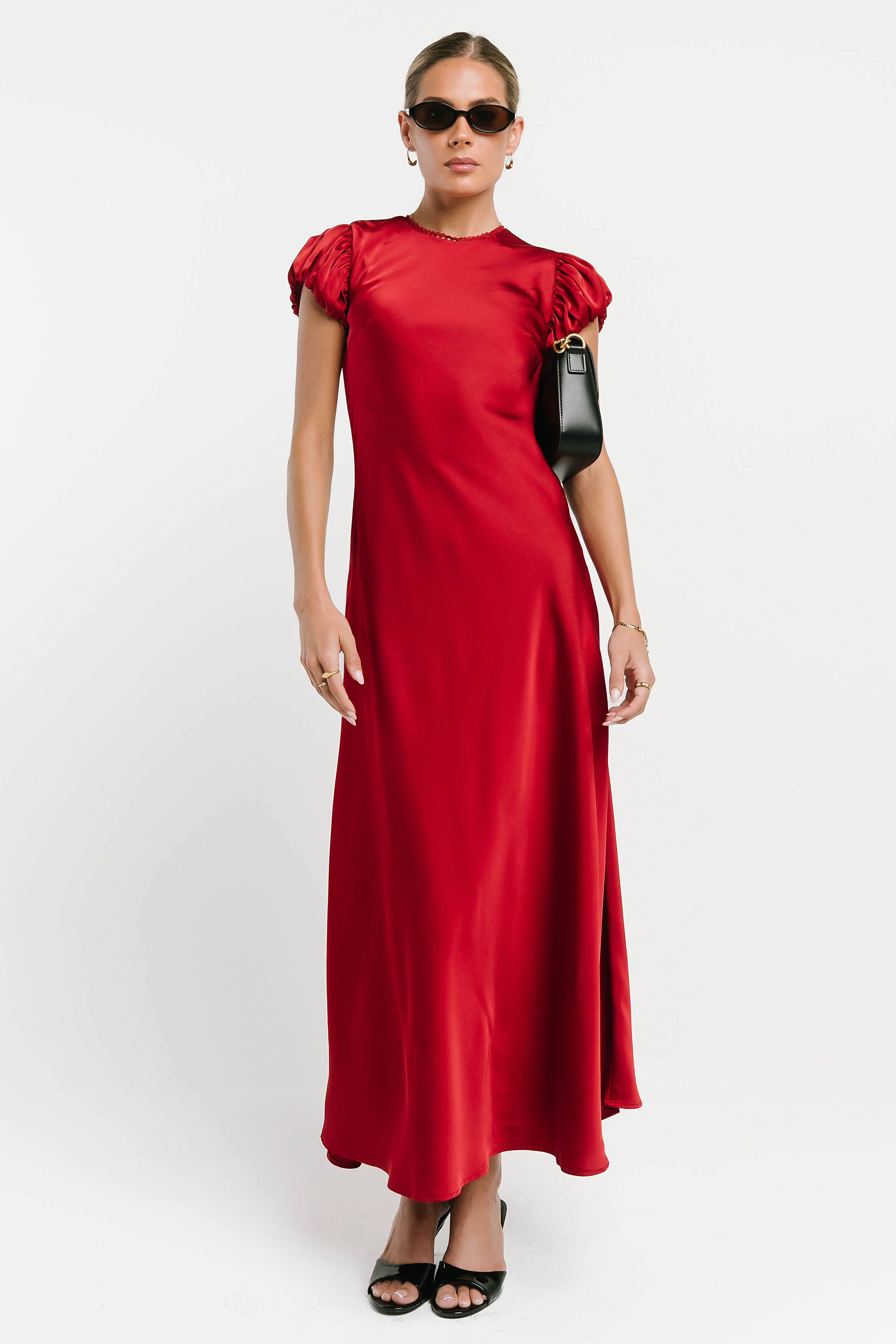 Ellianna Maxi Dress in Red-Brown
