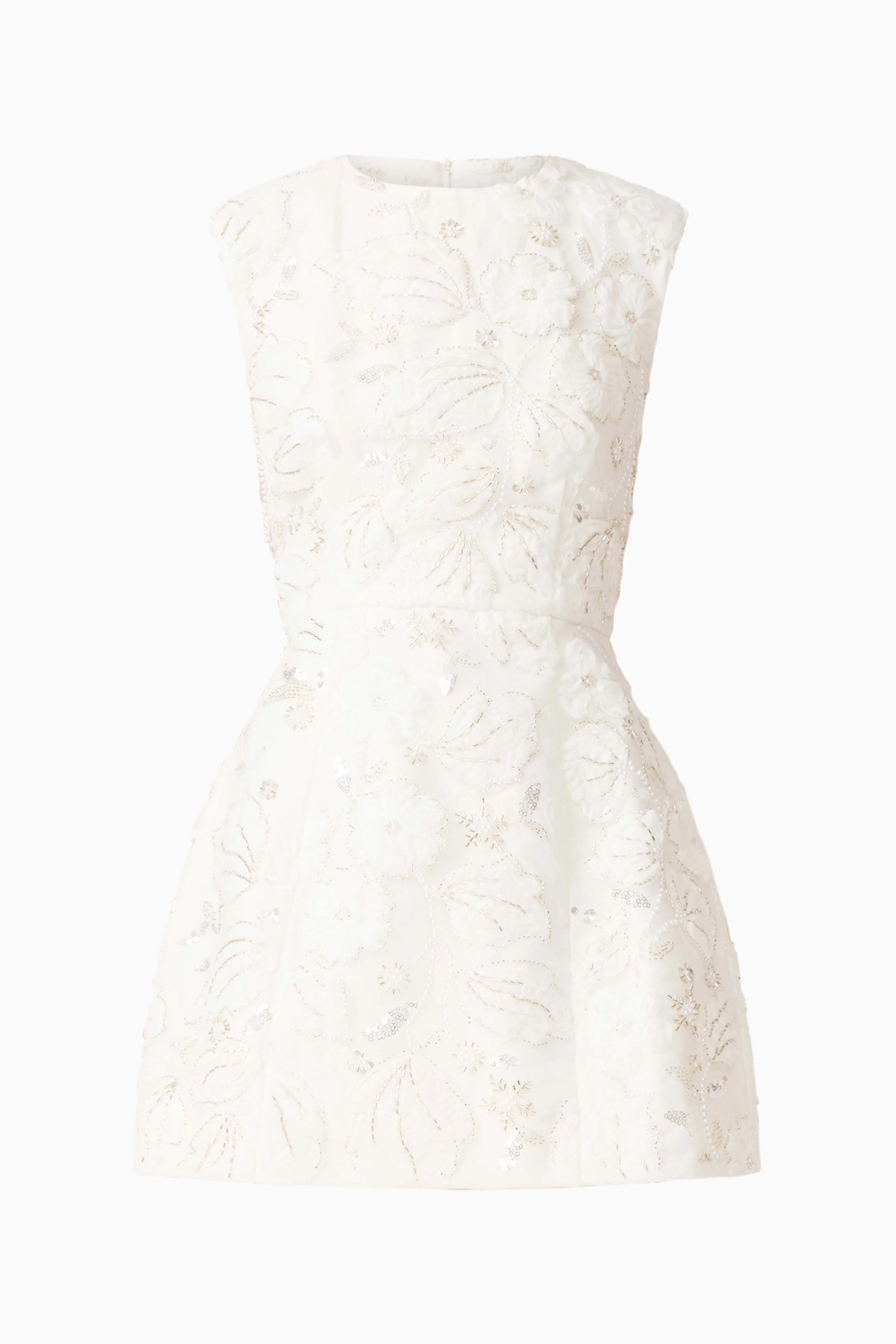 Carol Tulip Mini Dress in White