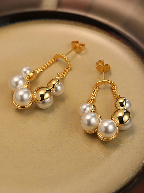 Chains Geometric Drop Earrings
