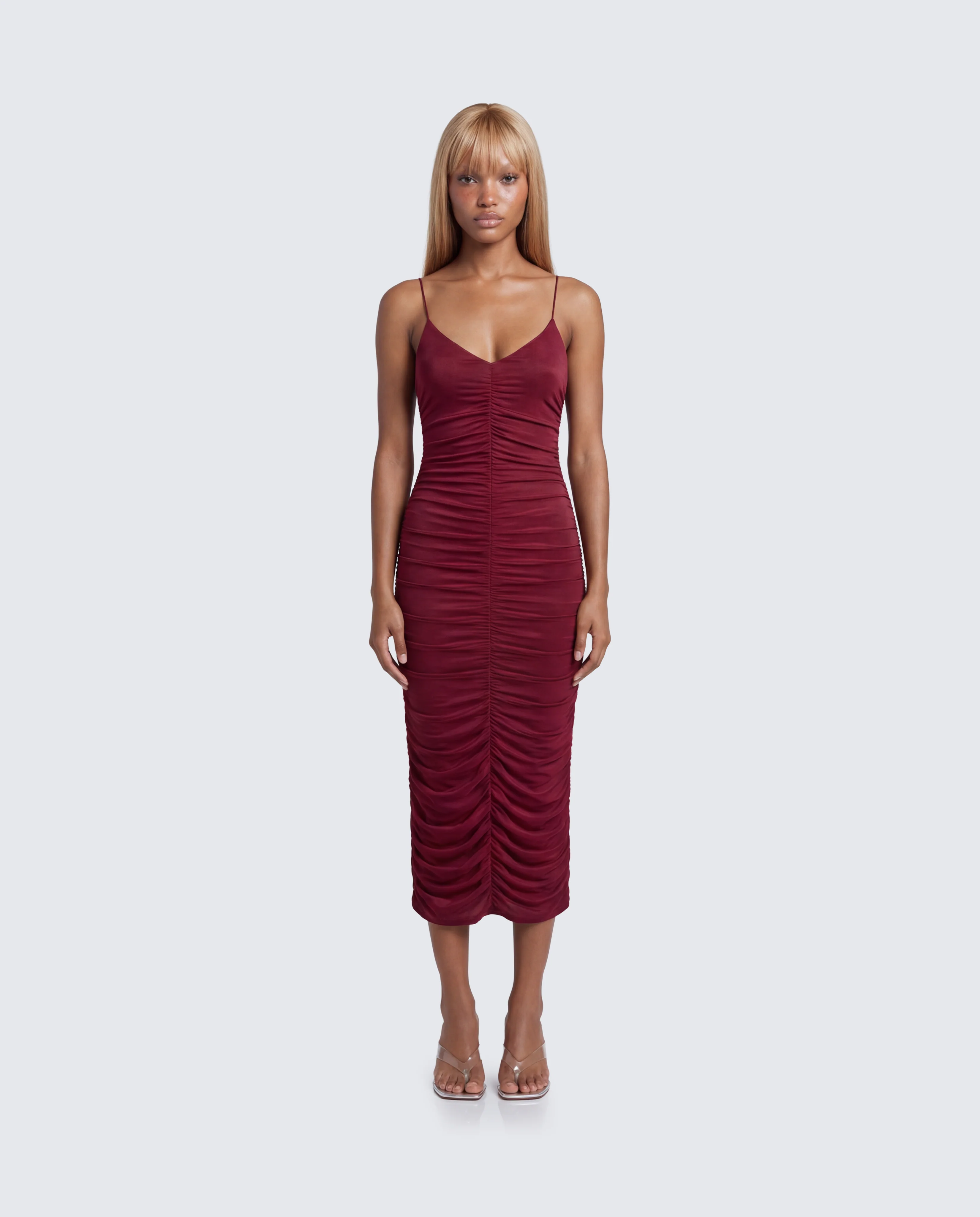 Nix Burgundy Maxi Dress