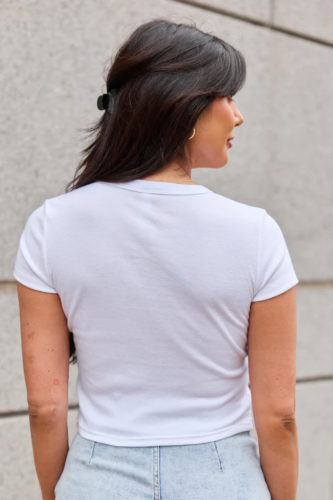 Small Town Smokeshow White Baby Graphic Tee