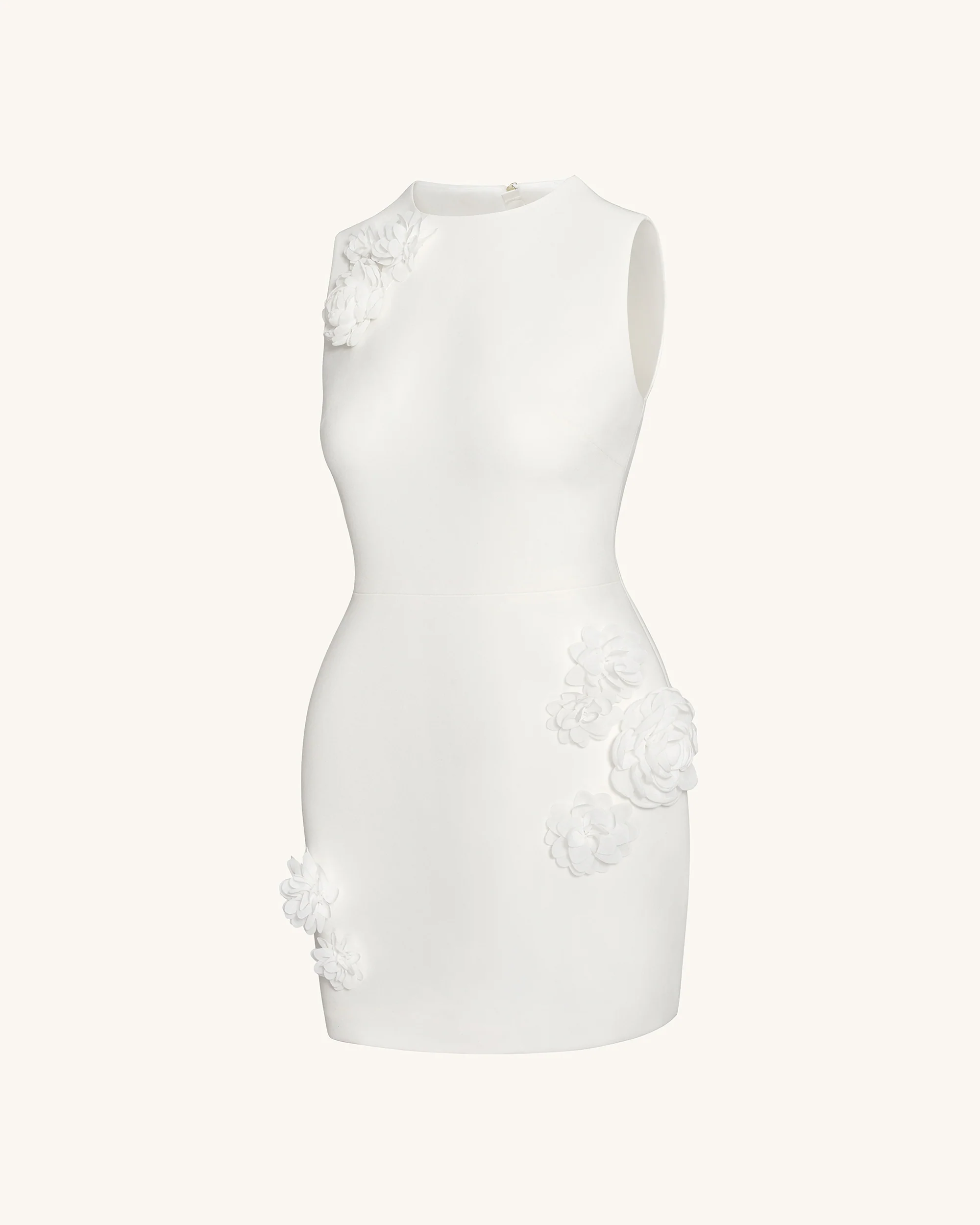 Blooming Beauty Evening Dress - White - FASHION NOB