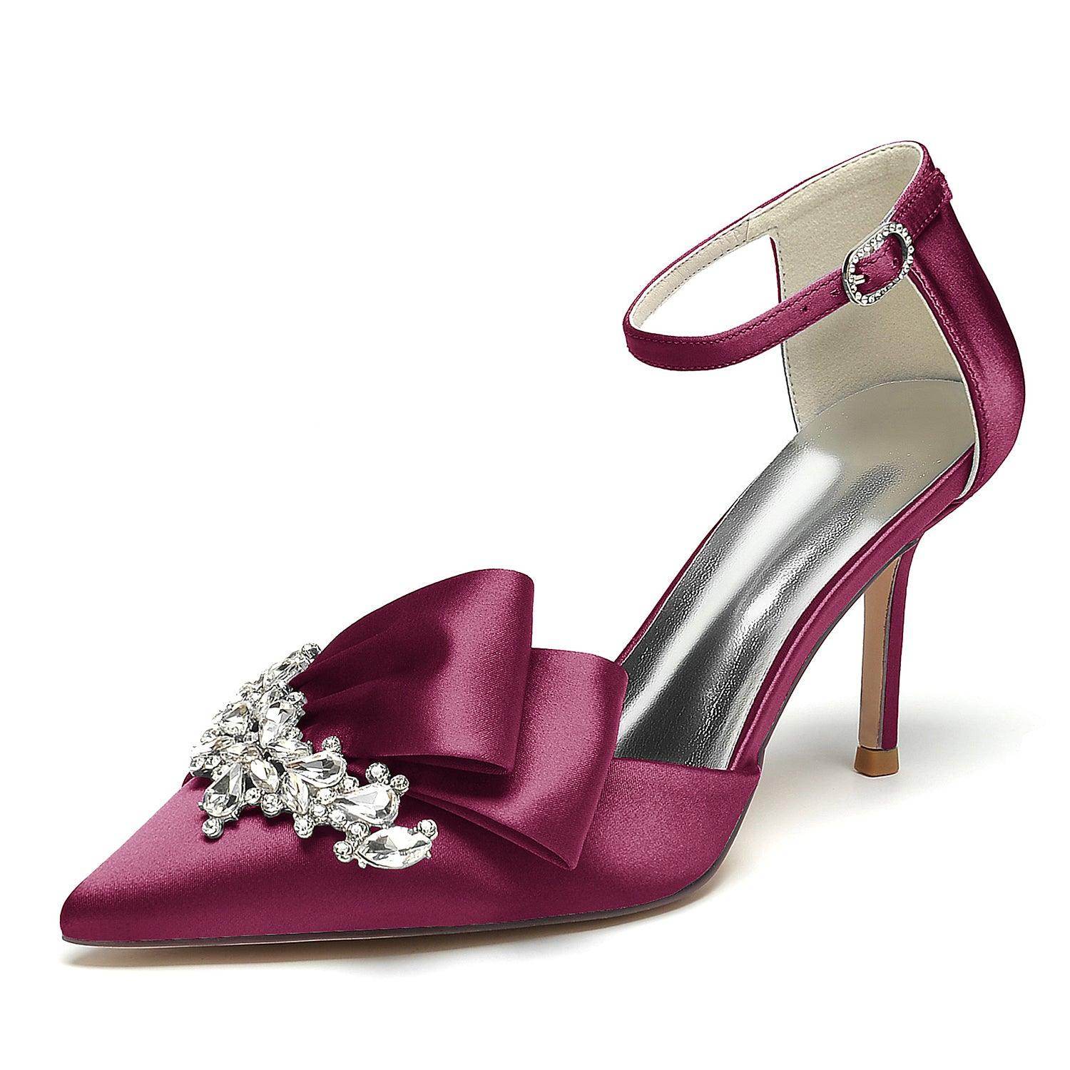 Stiletto Heel 8.5cm Silk-Like Shoes CK0417