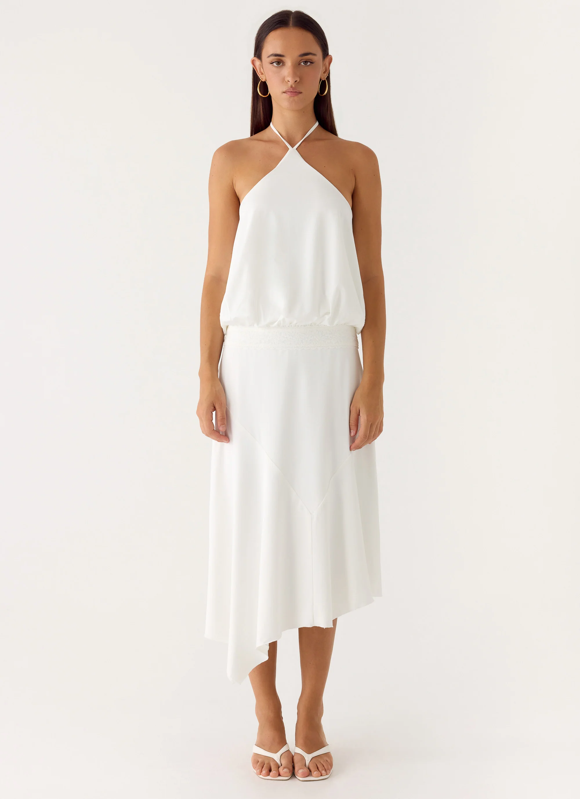 To The Girls Midi Dress - White