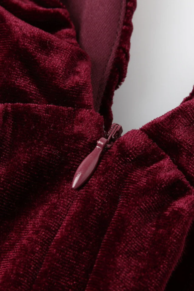 Endless Rose Velvet Bow Mini Dress