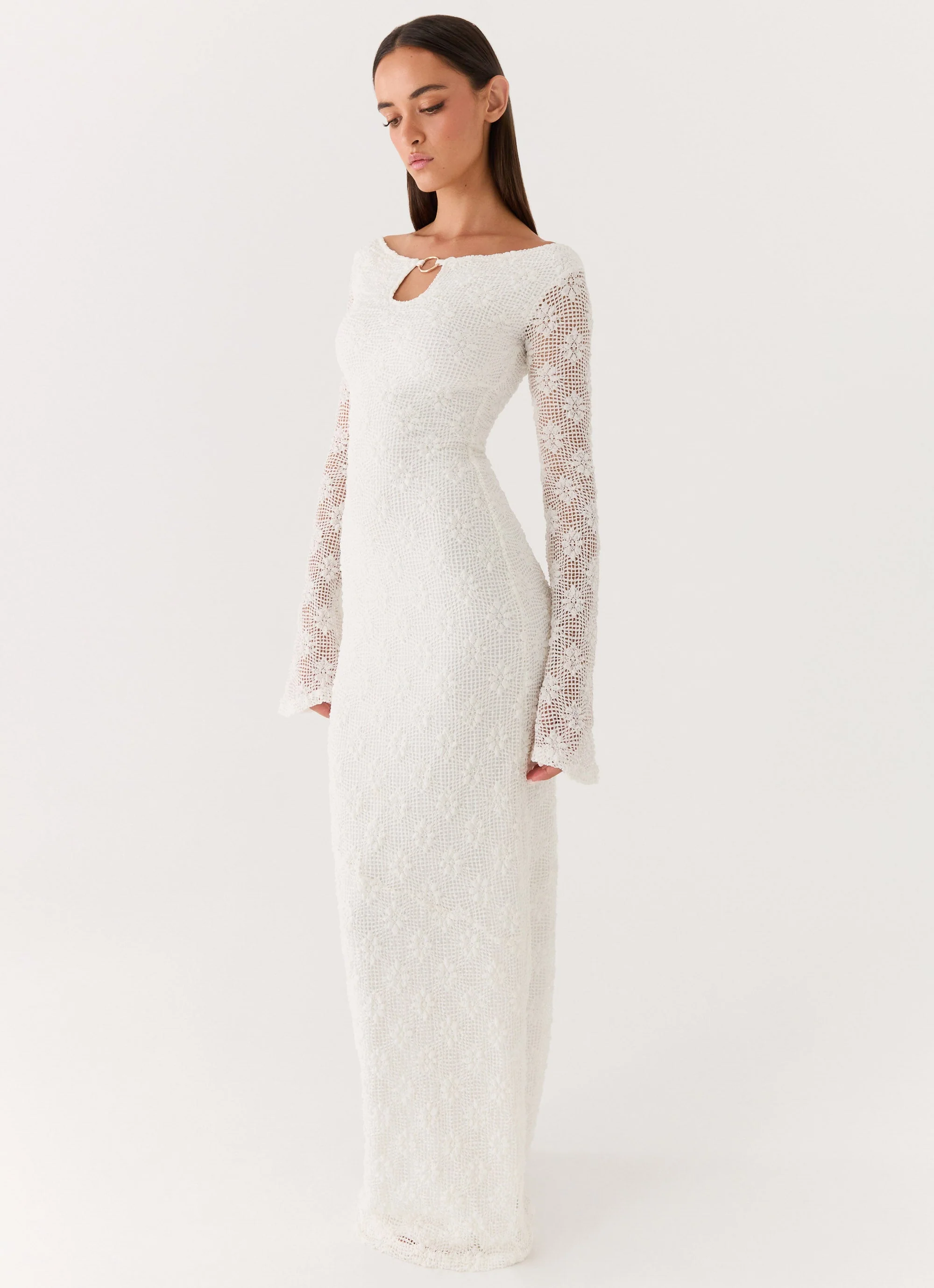 Theresea Maxi Dress - White - luluinthesky