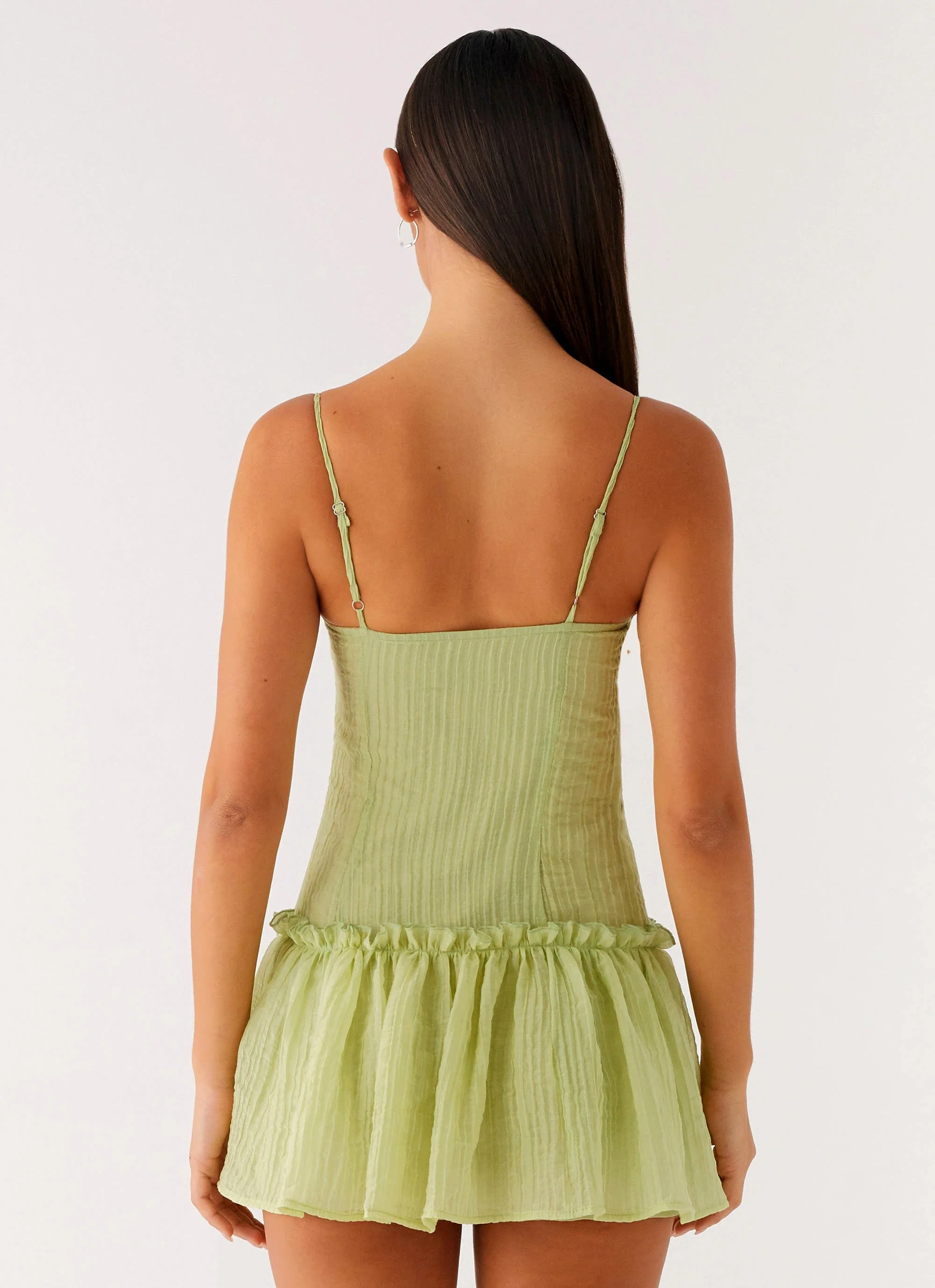 Bambini Mini Dress - Green - luluinthesky