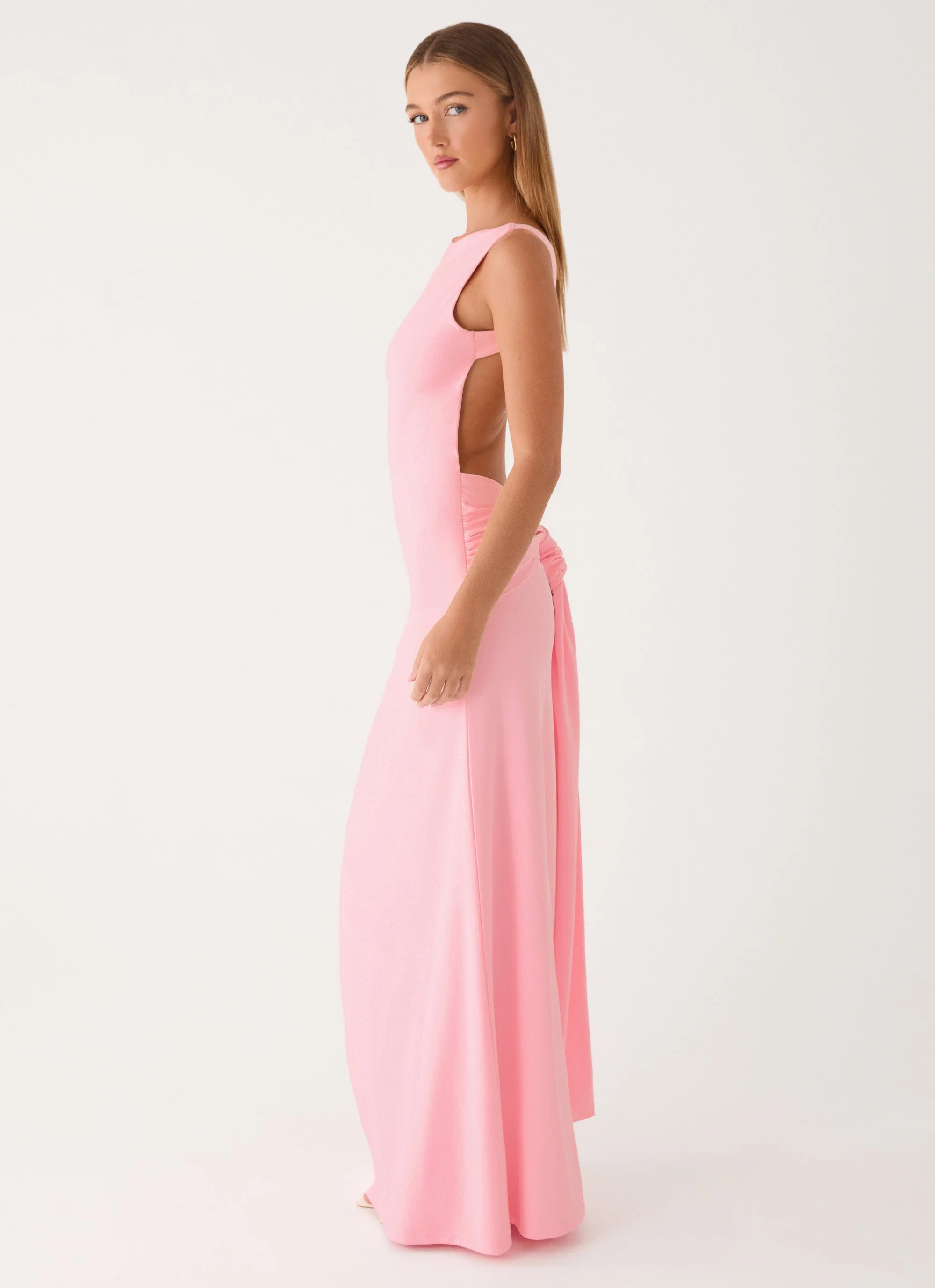 Tamsyn Maxi Dress - Pink - luluinthesky