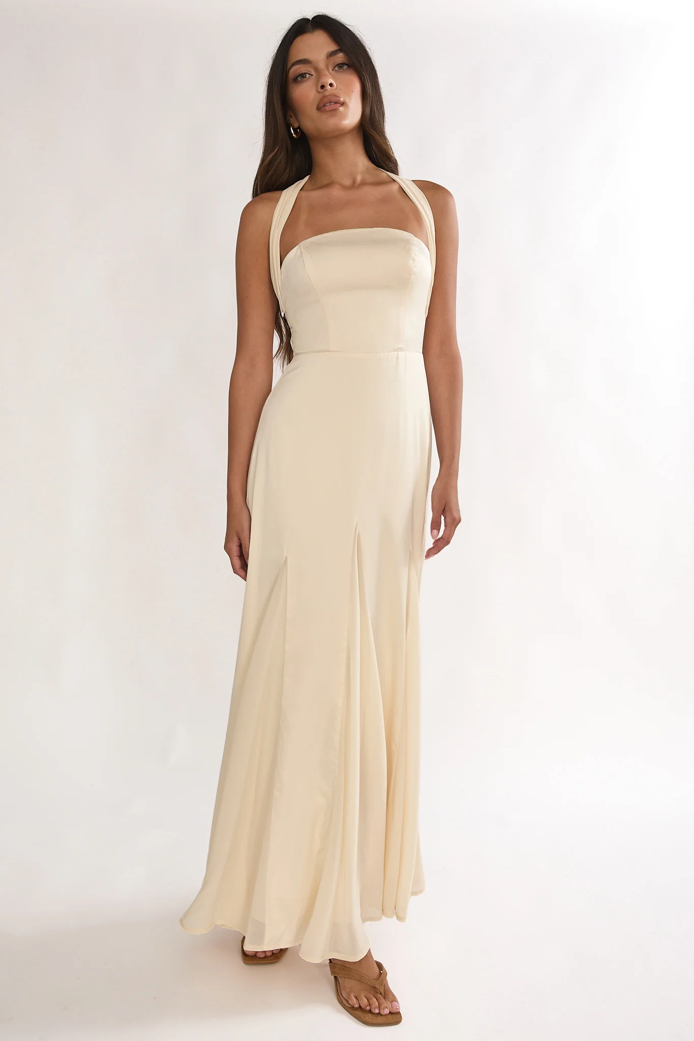 Loro Godet Hem Maxi Dress Butter