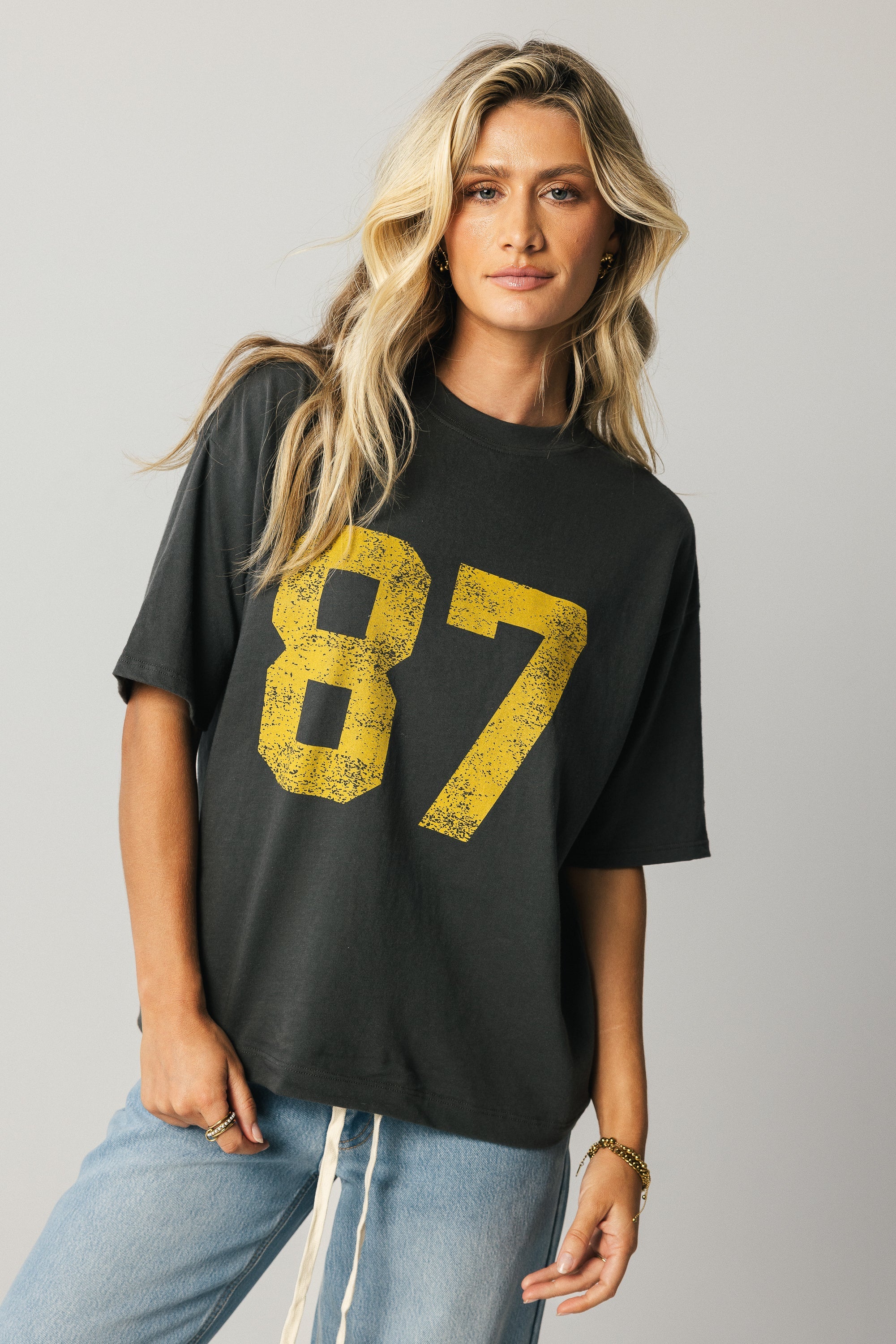 Jersey Oversized Graphic Tee