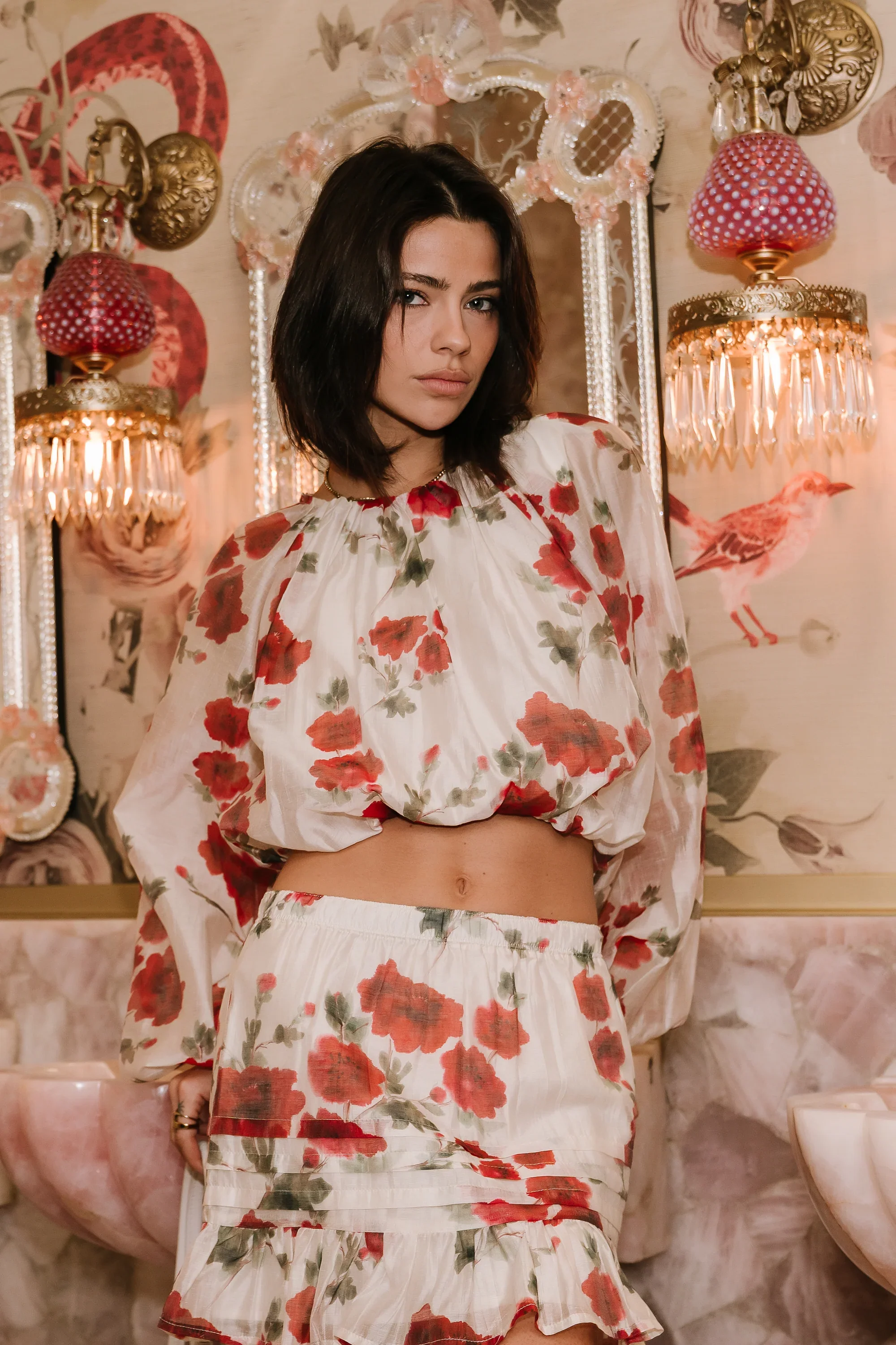 Posie Floral Bubble Top