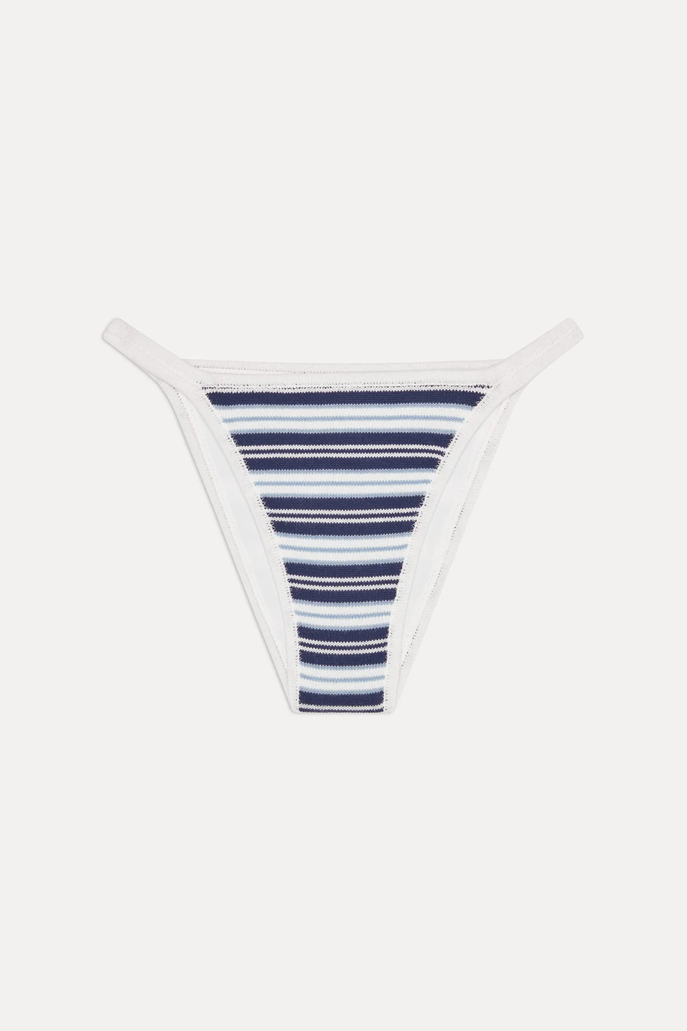 x JENNIE Tide Knit Bikini Bottom - Arctic Stripe